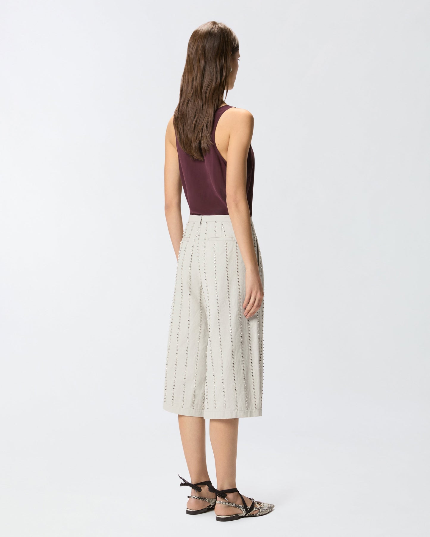 Bermuda shorts with jewel stripes