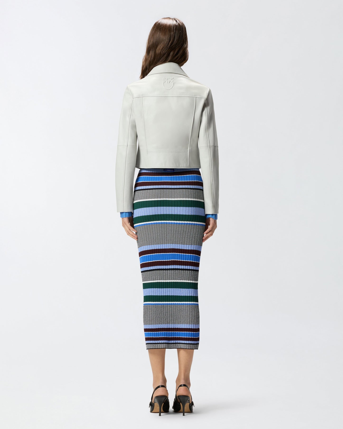 Biker-style jacket in nappa leather