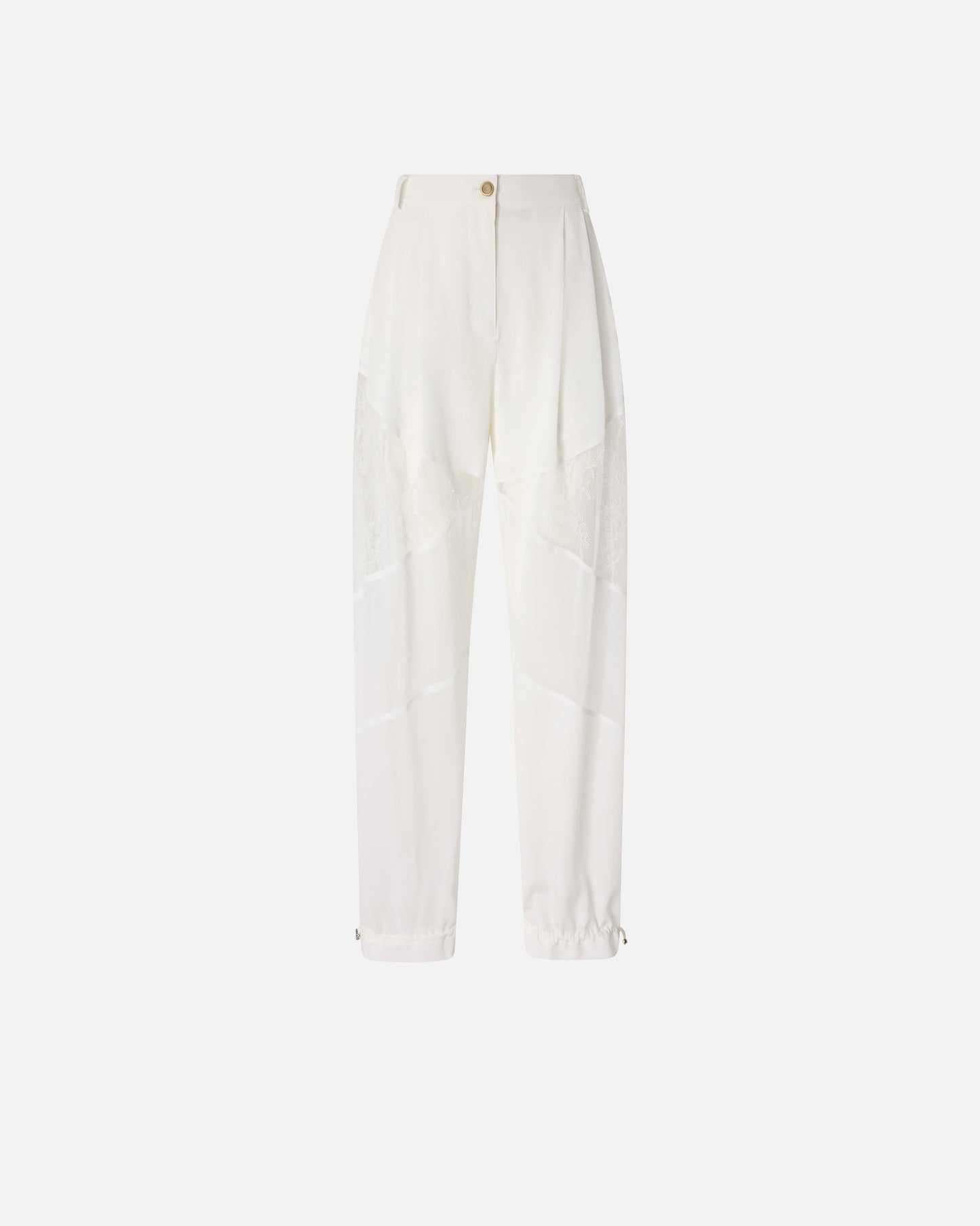 Trousers with lace details