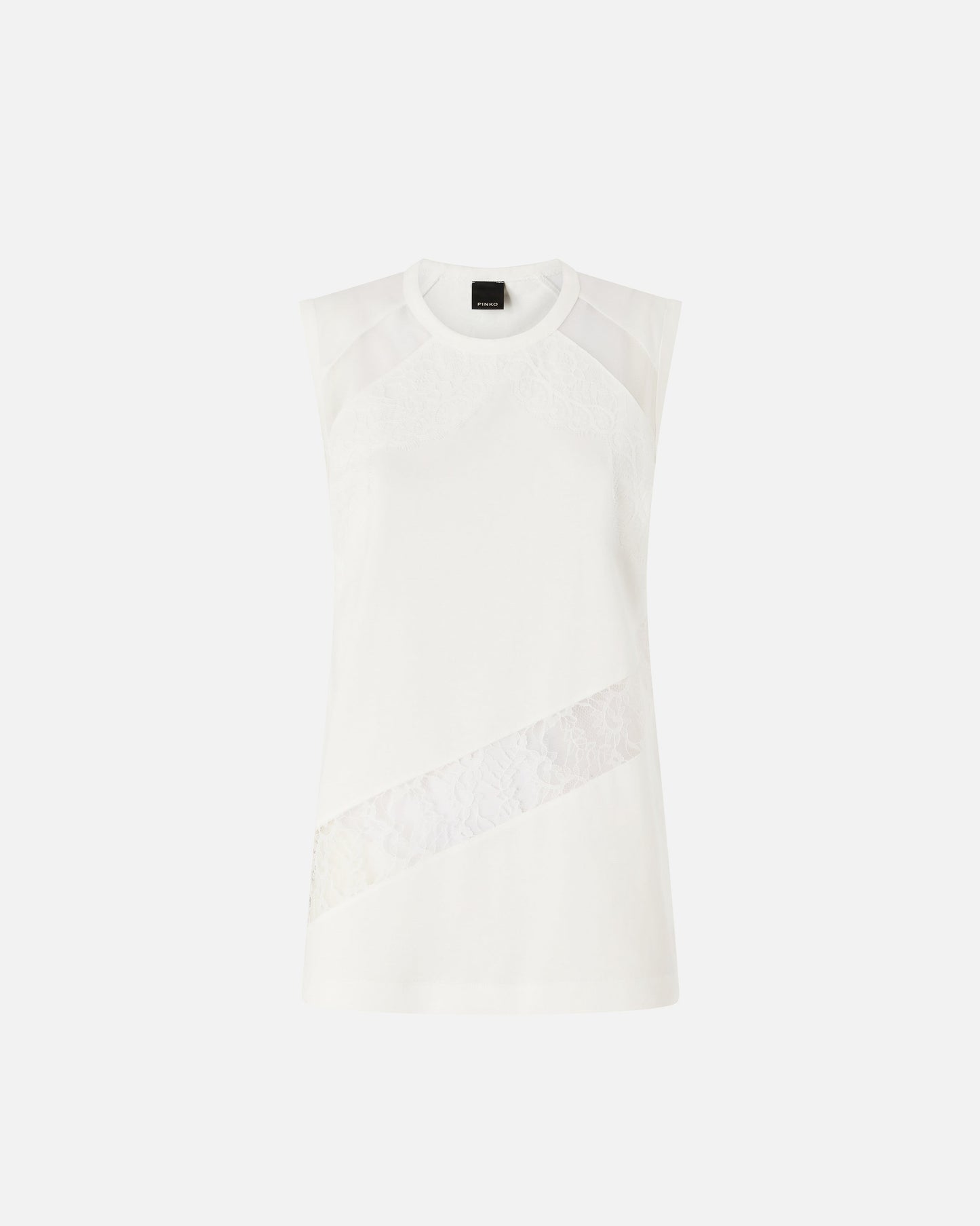 Sleeveless top with lace details