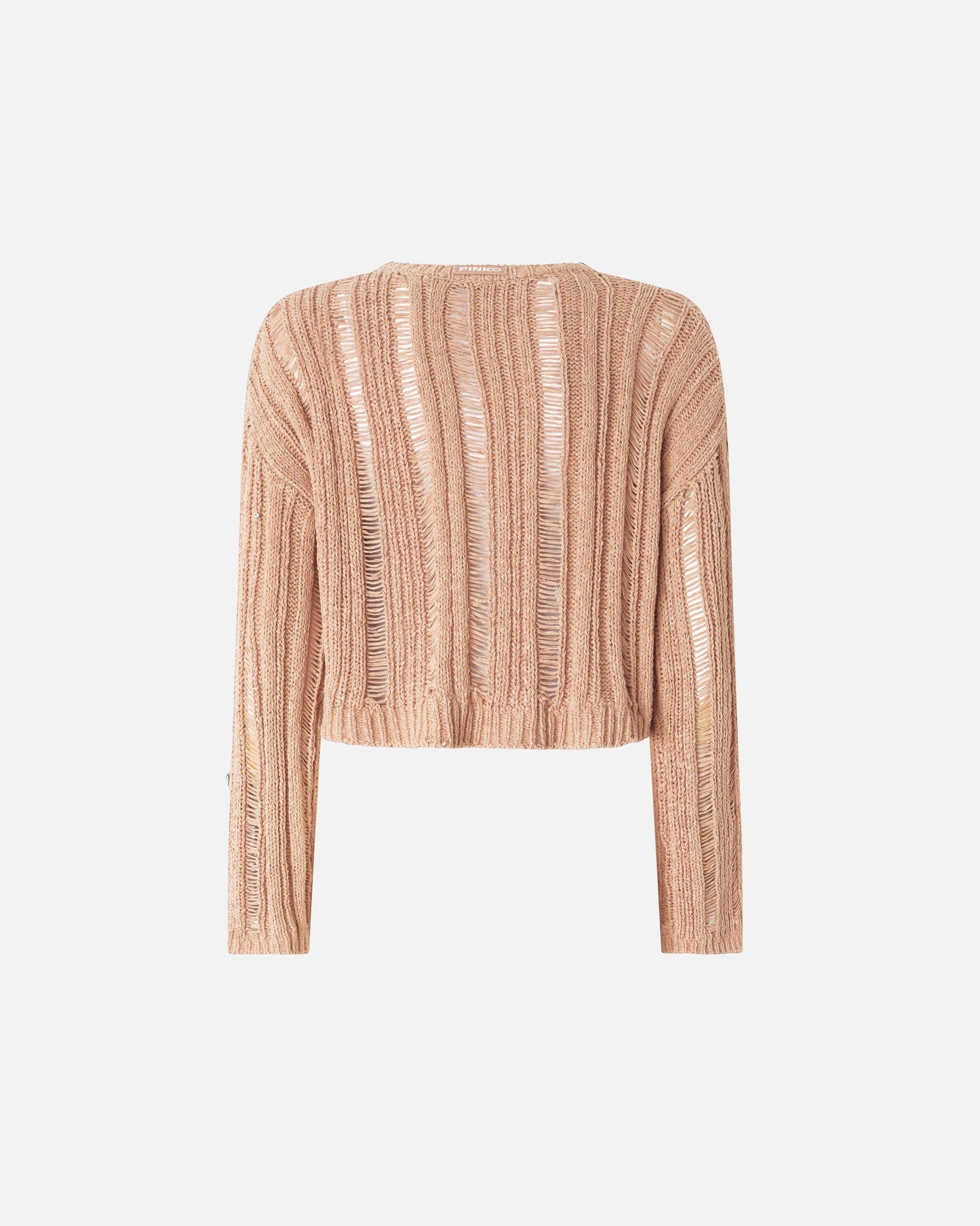 Openwork sweater with jewel details