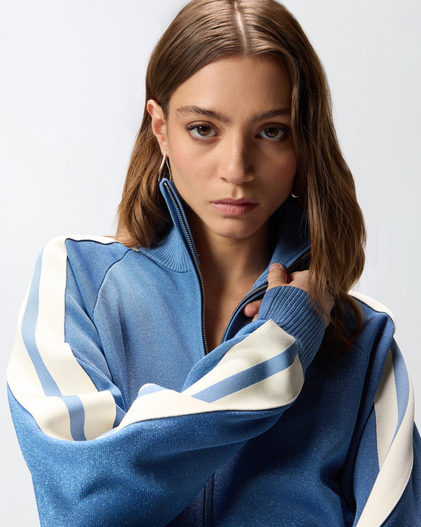 Zipped sweatshirt with Love Birds logo