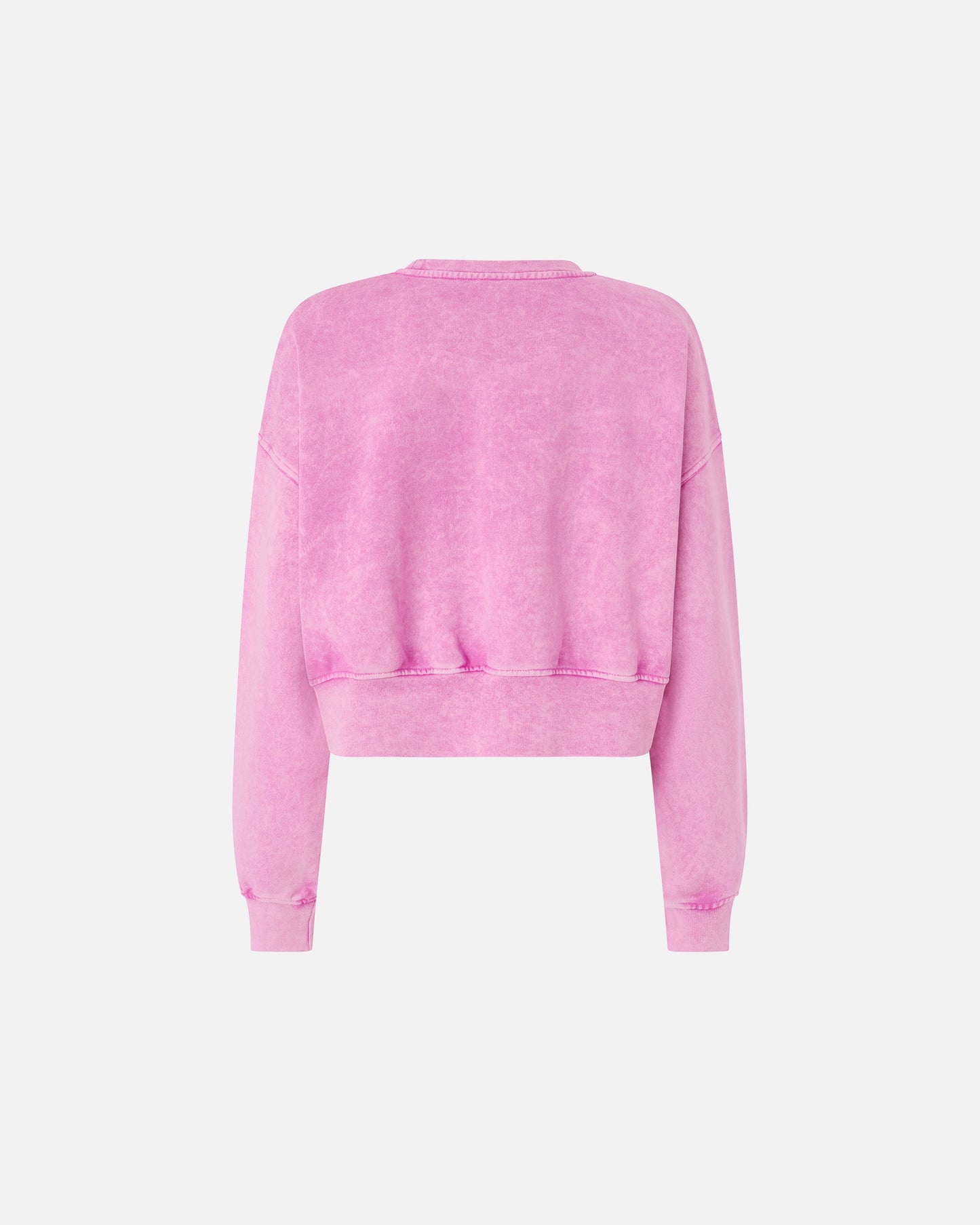 Cropped sweatshirt with branded label