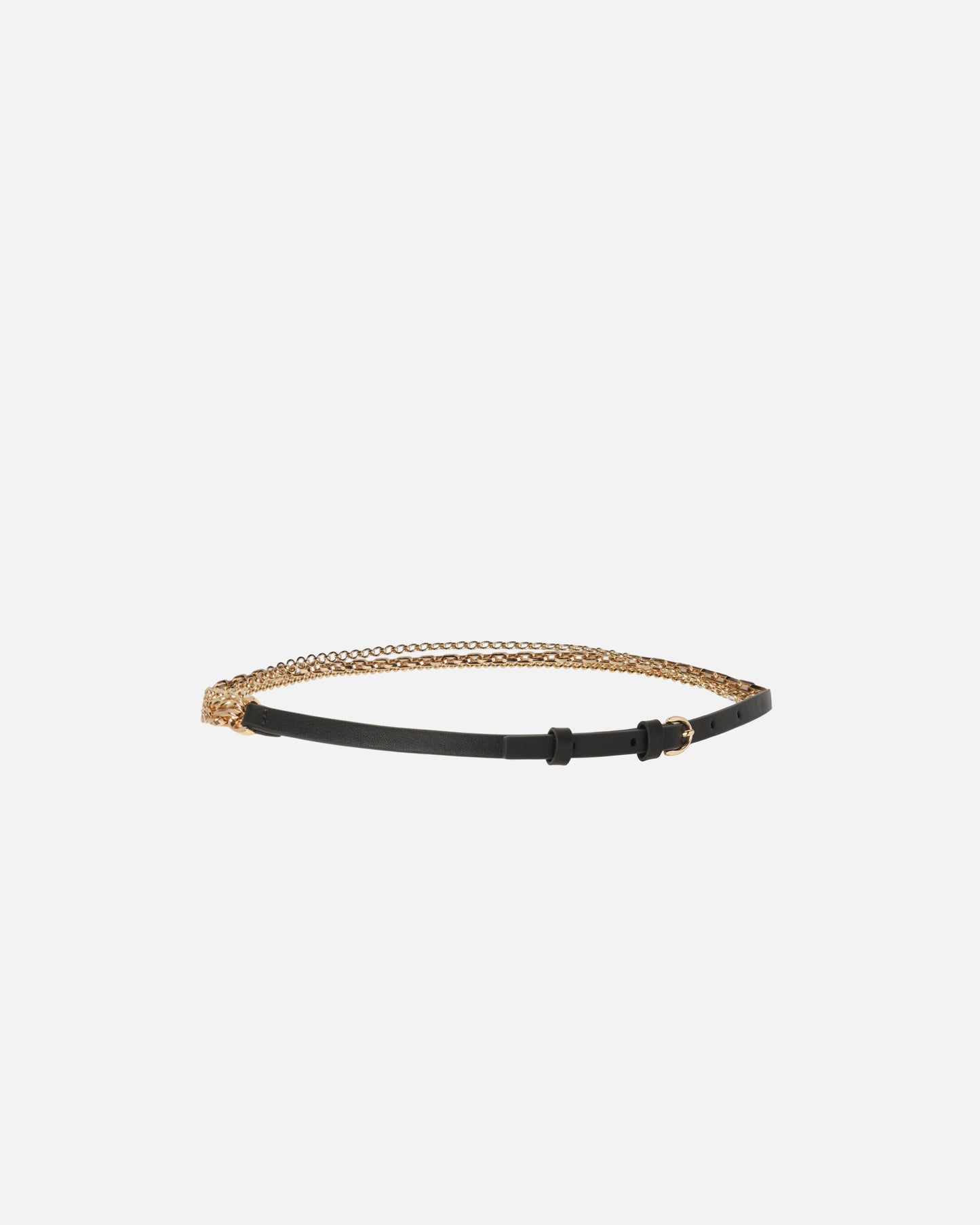 Studded belt with crossover effect, 1 cm