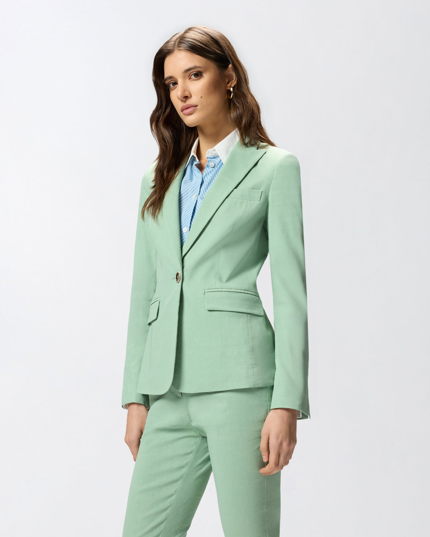 Jacket in linen blend