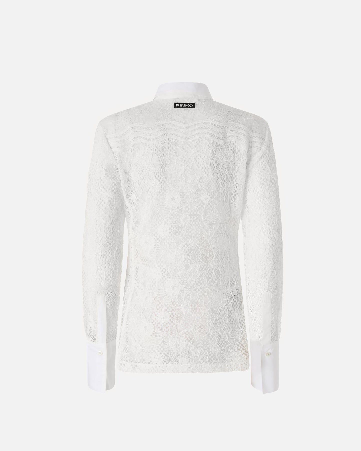 Shirt in tulle and lace