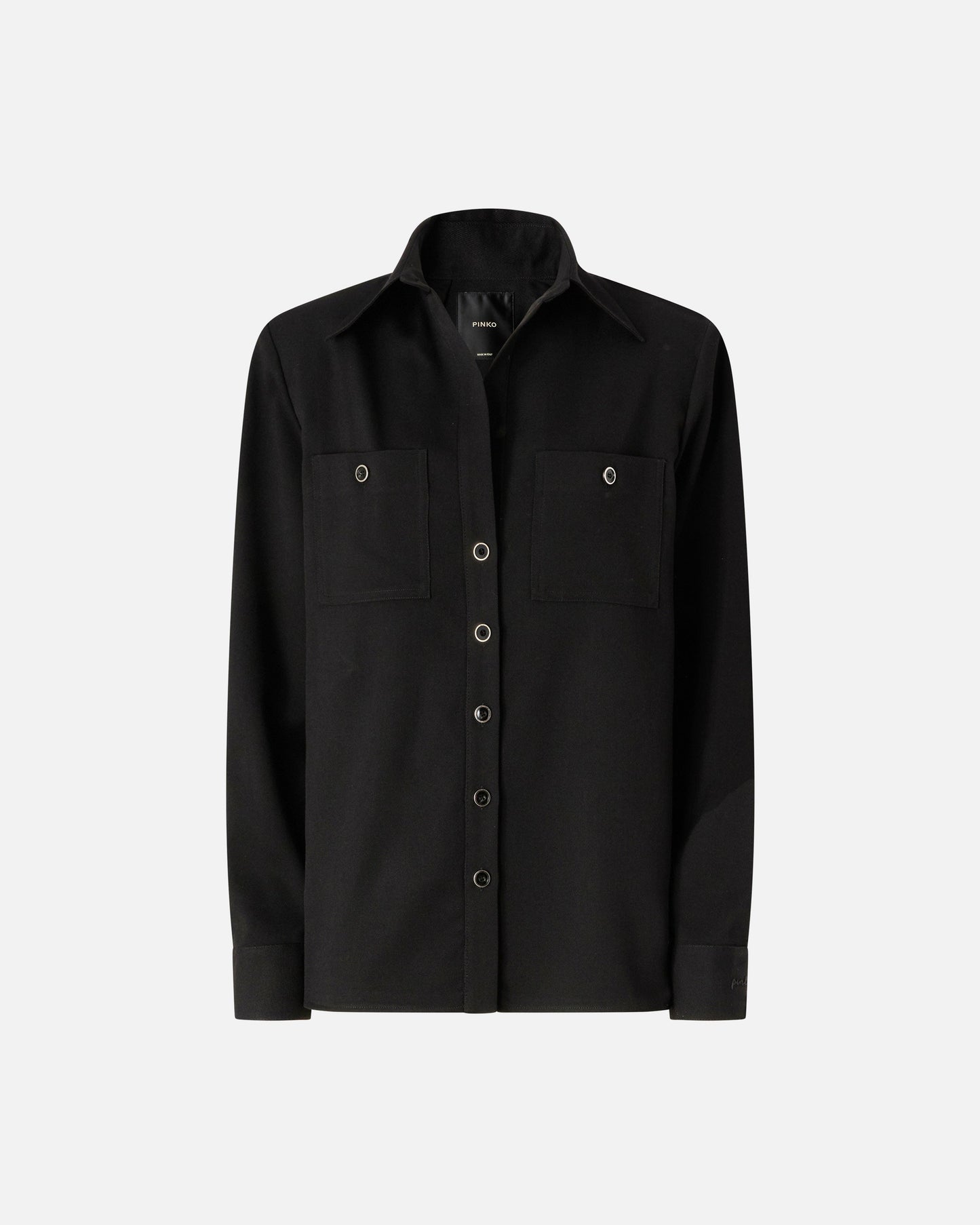 Stretch overshirt with pockets