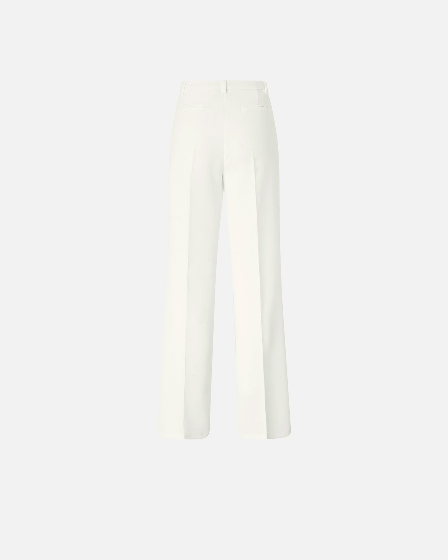 Trousers in canvas with pressed pleat detail