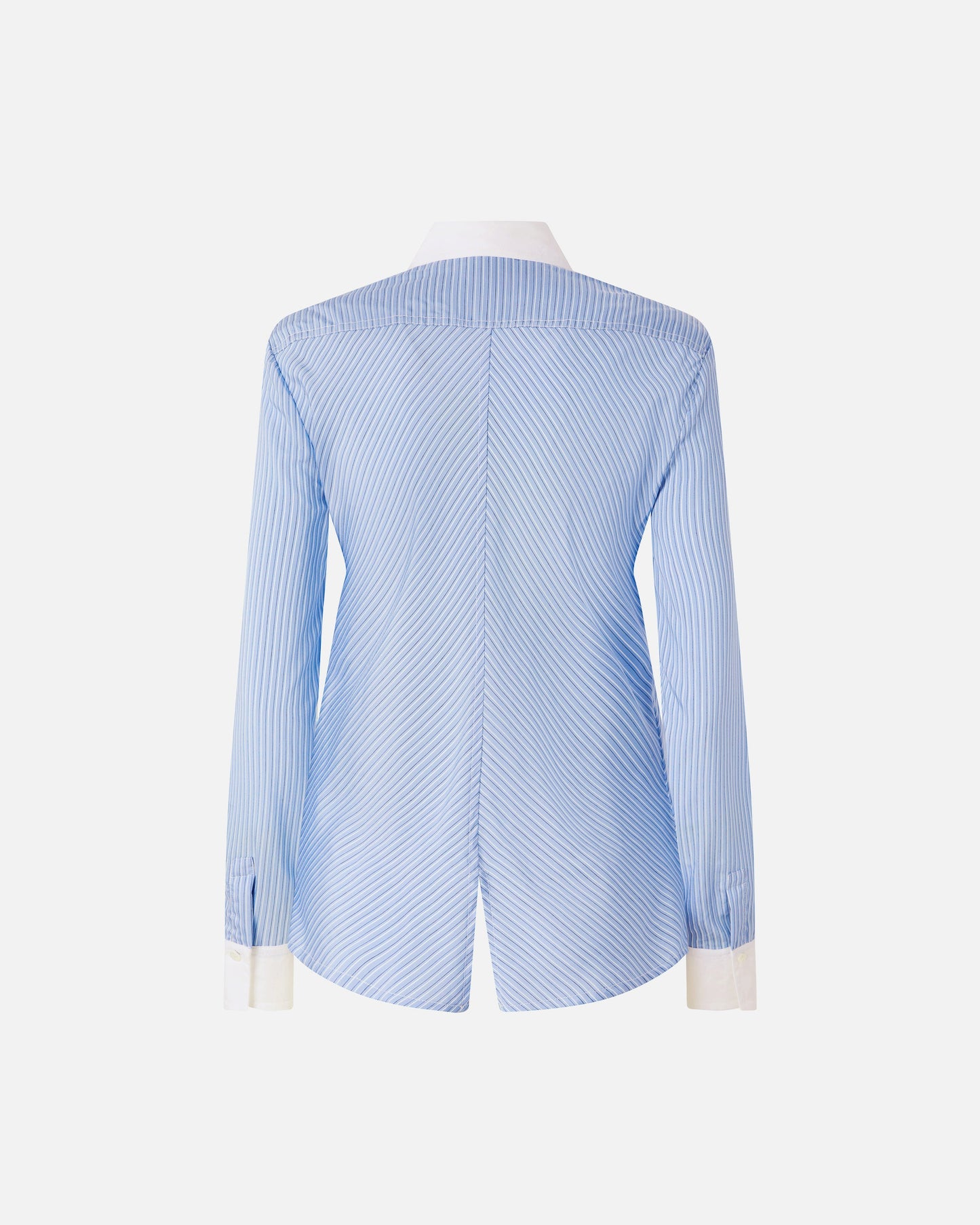 Shirt with contrasting collar and cuffs