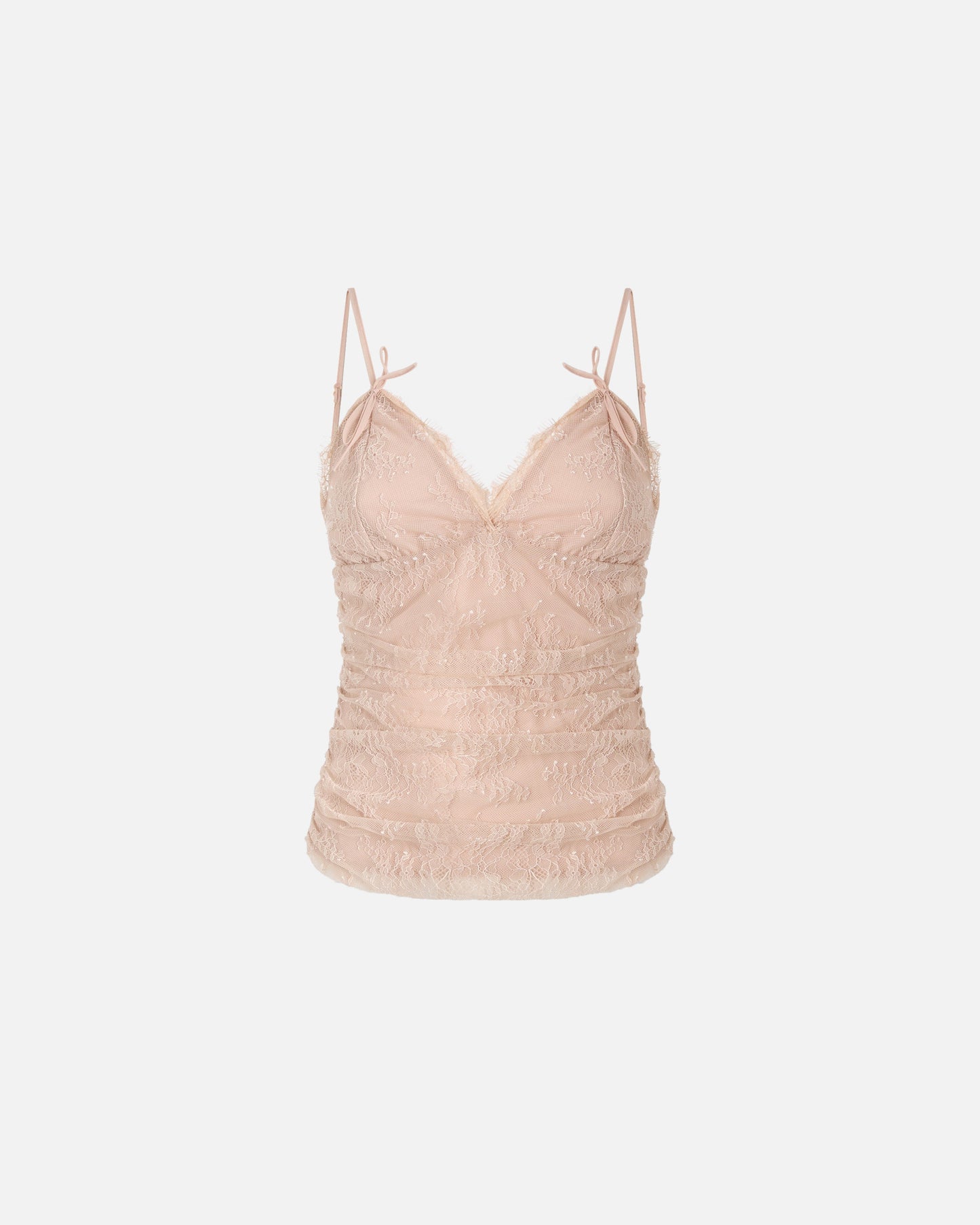 Floral lace top with shoulder straps