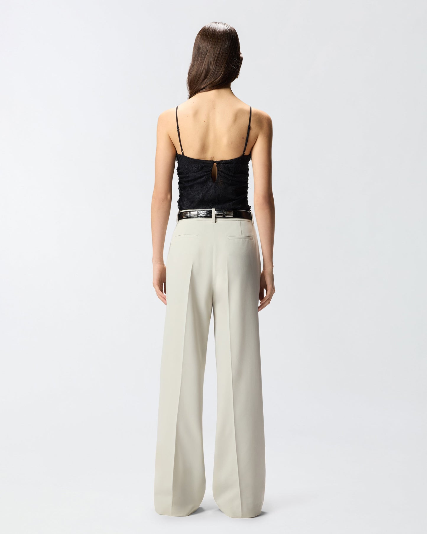 Floral lace top with shoulder straps