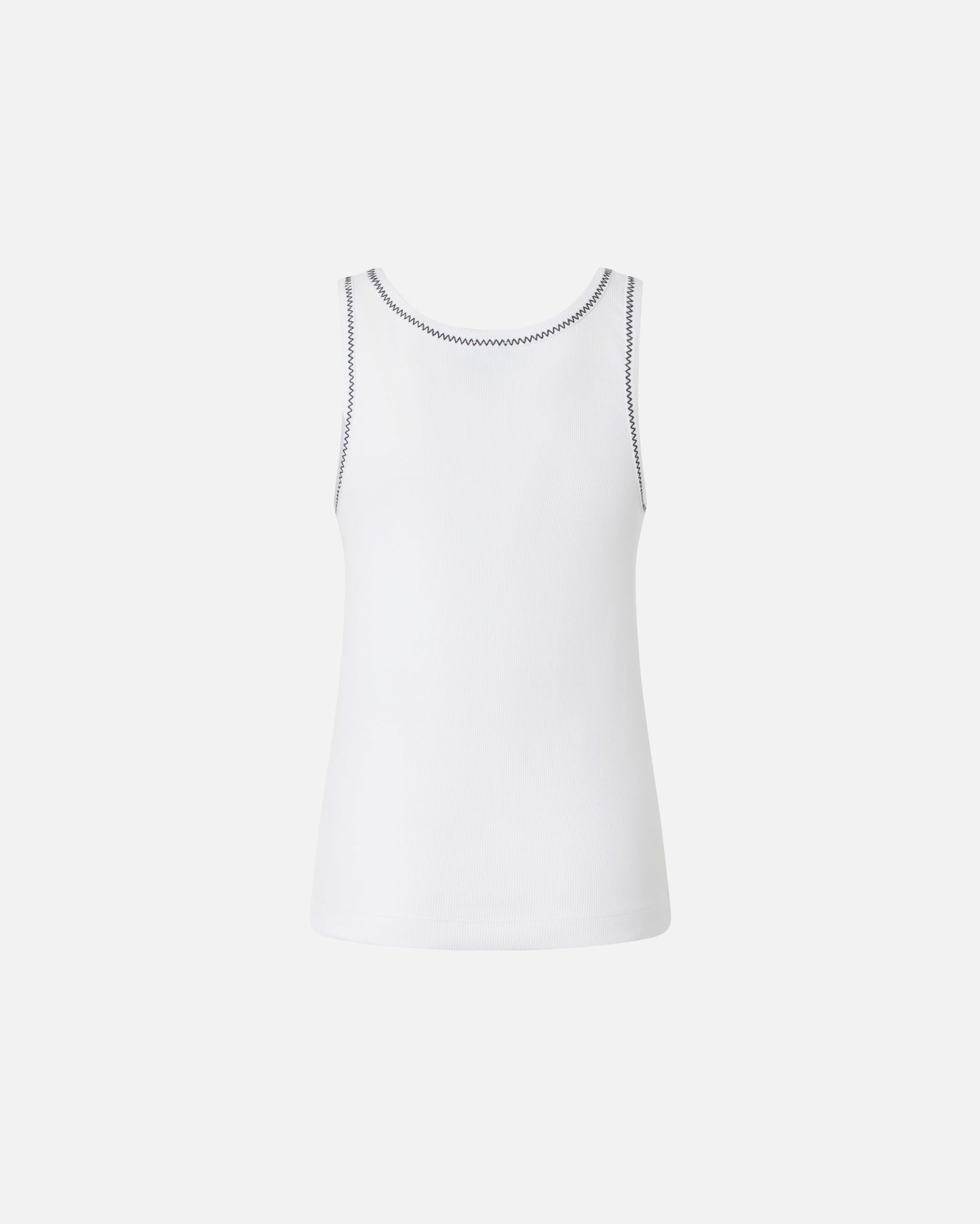 Ribbed vest top with Love Birds embroidery