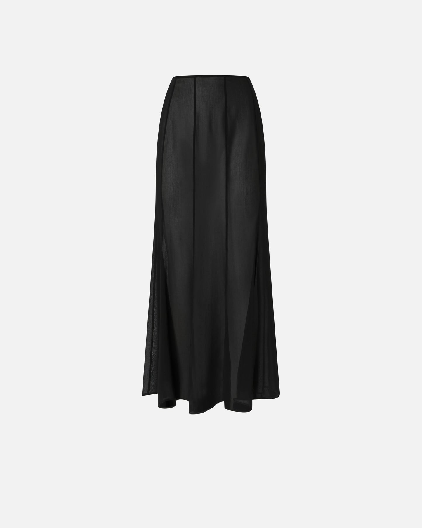 Long skirt with sheer details