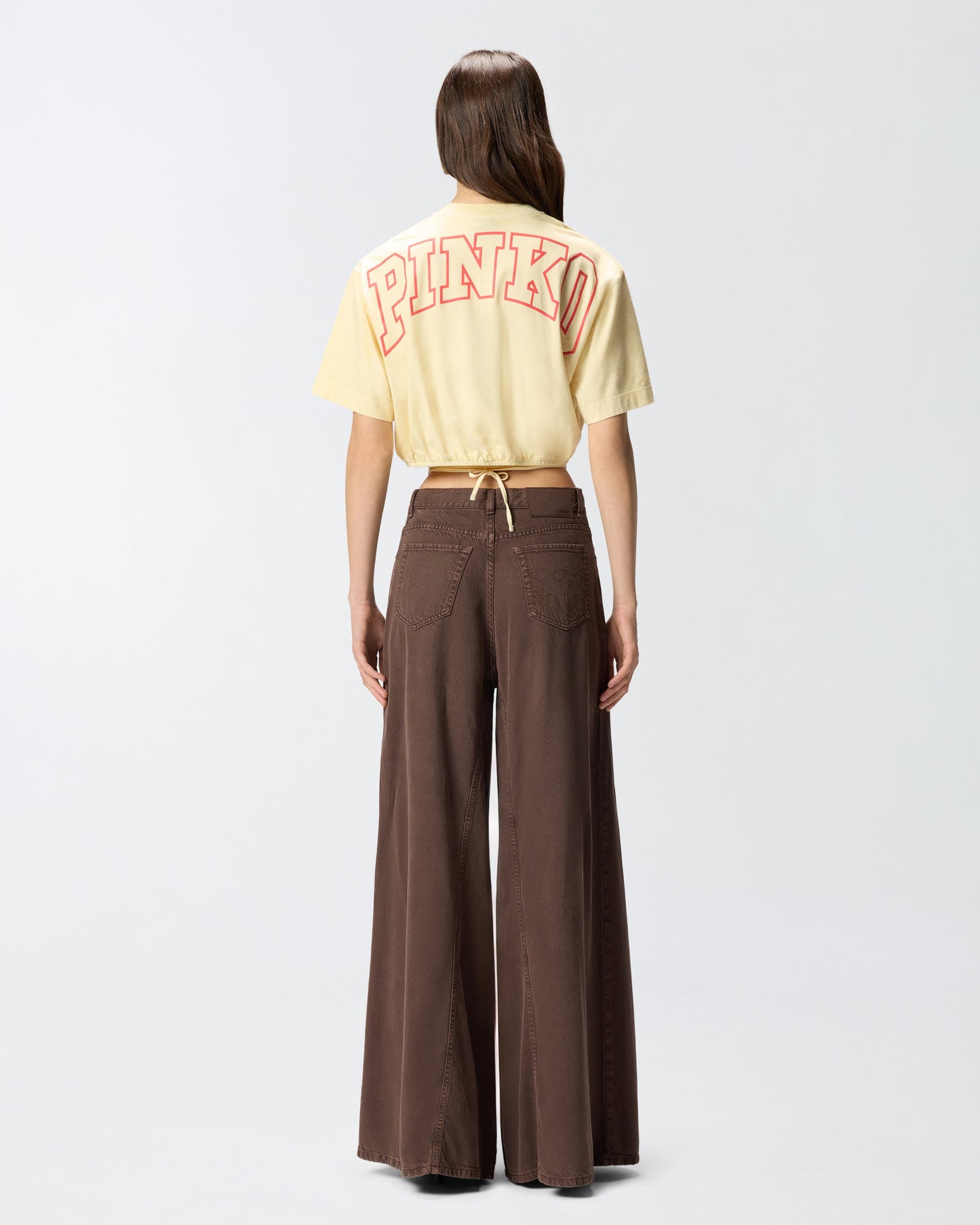 Crop top with logo lettering