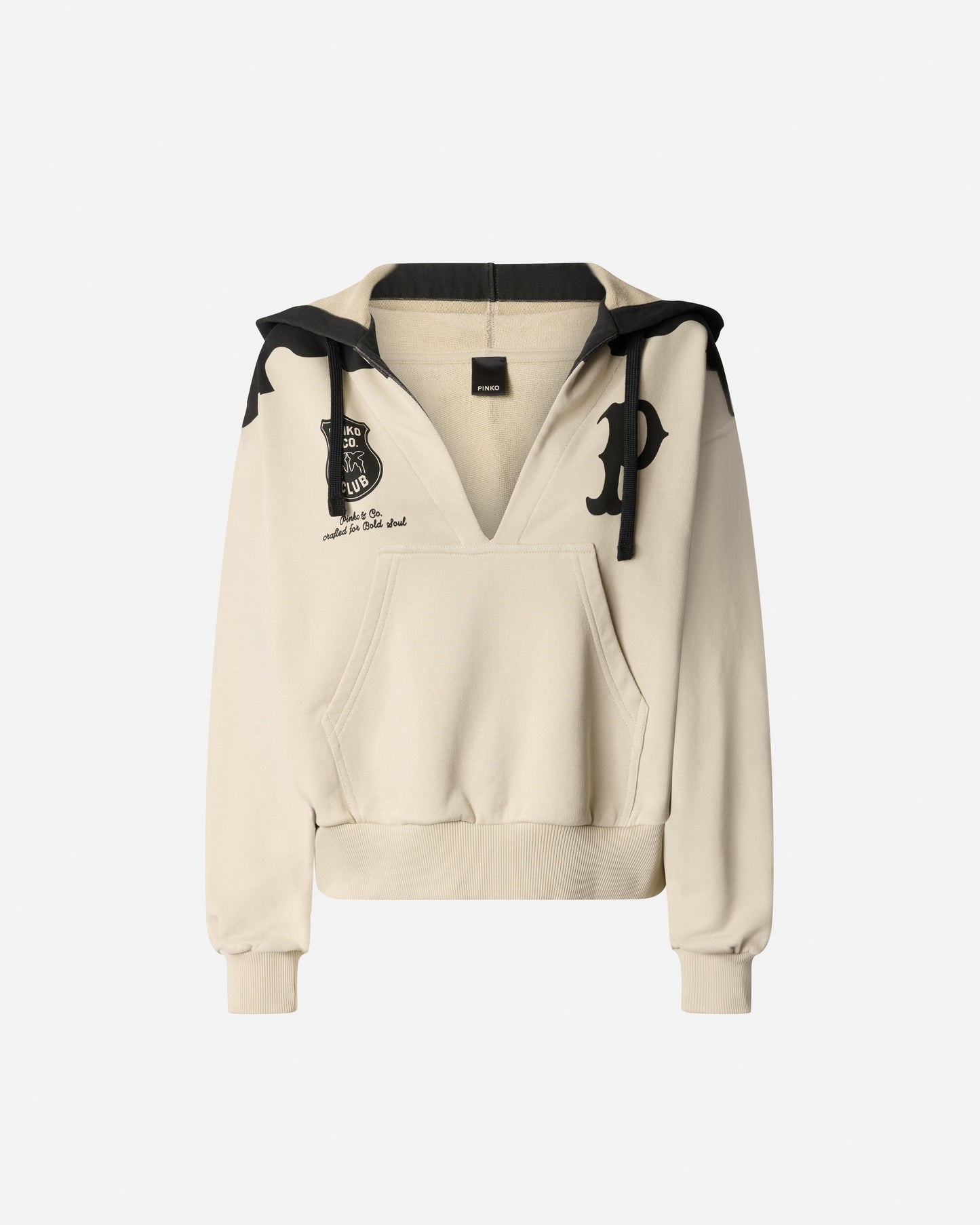 V-neck hoodie