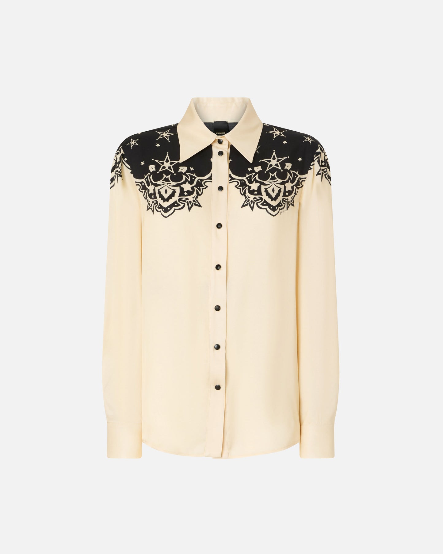Shirt with placed star print