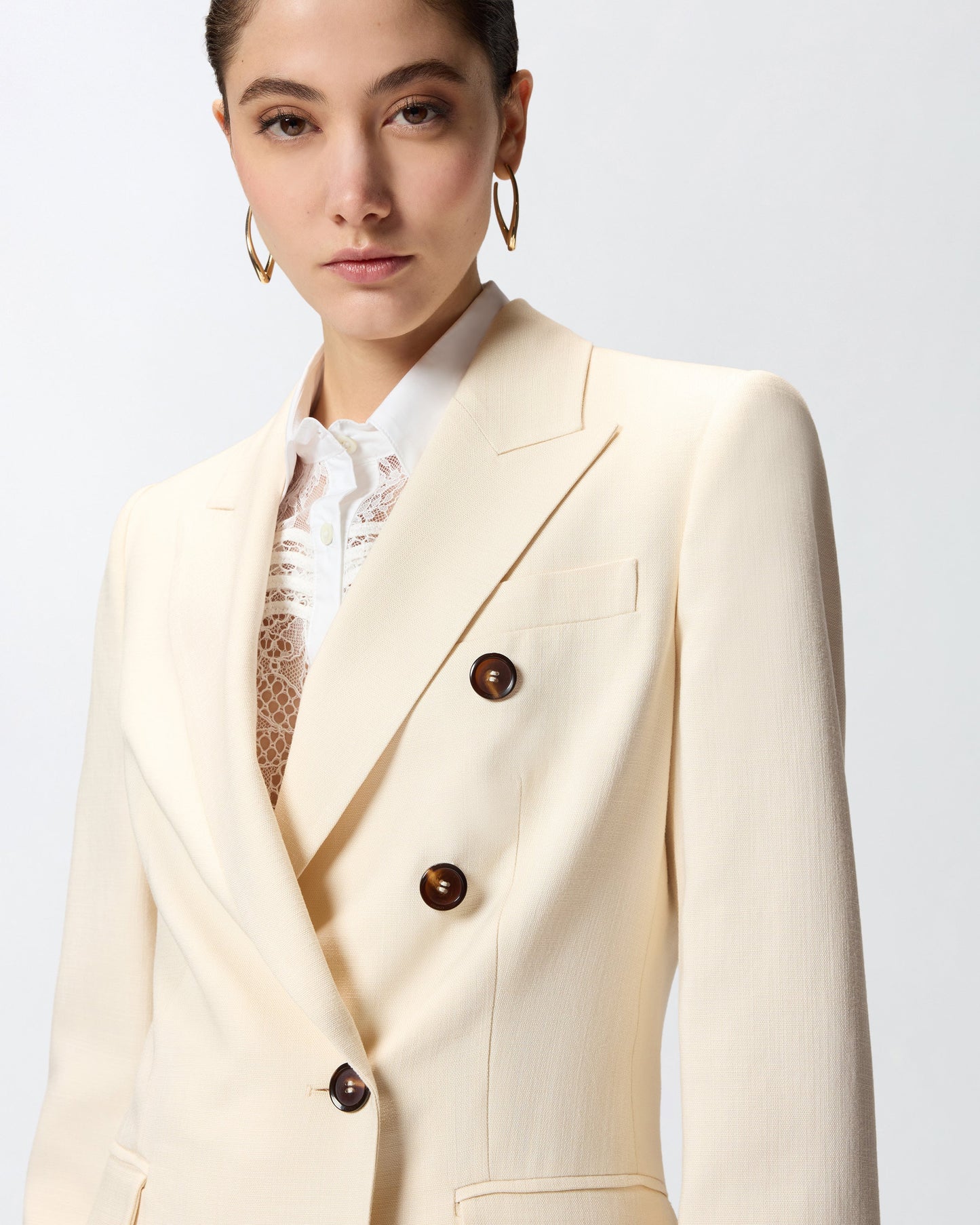 Double-breasted jacket with pockets