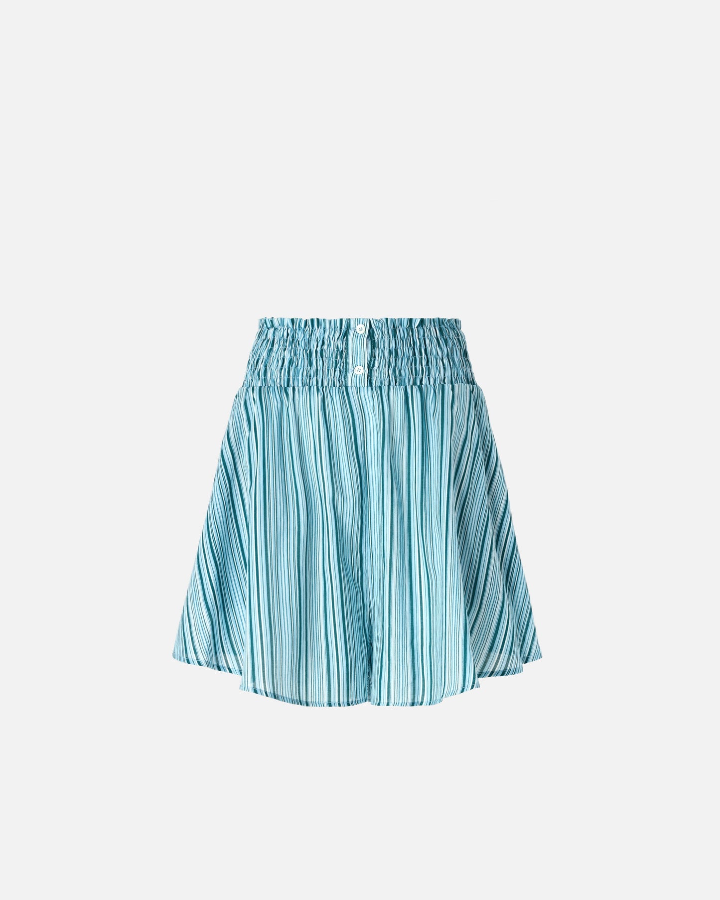 Striped cotton shorts with elasticated waist