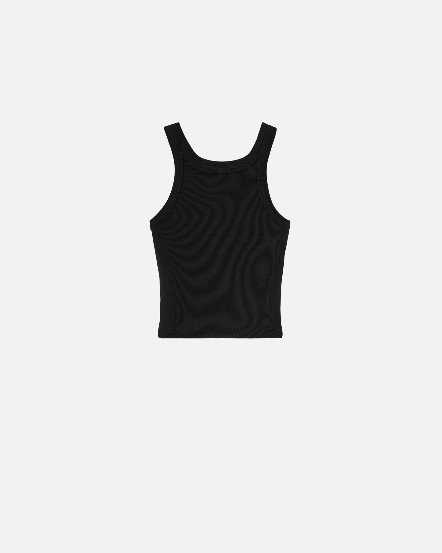 Cropped vest top with logo