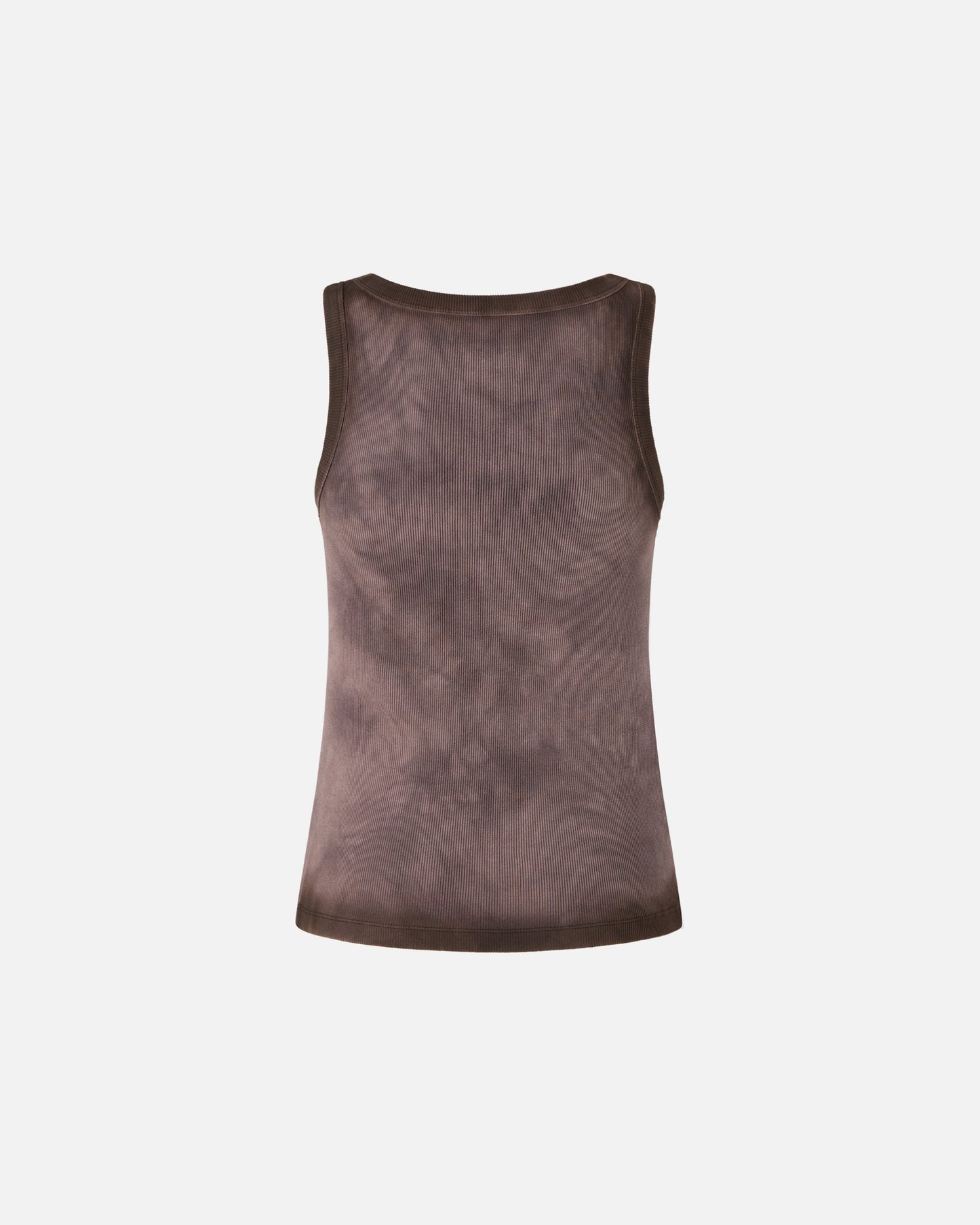 Spray-effect vest top with logo embroidery