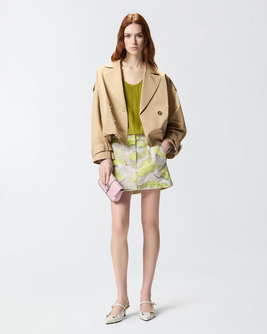 Camouflage mini skirt