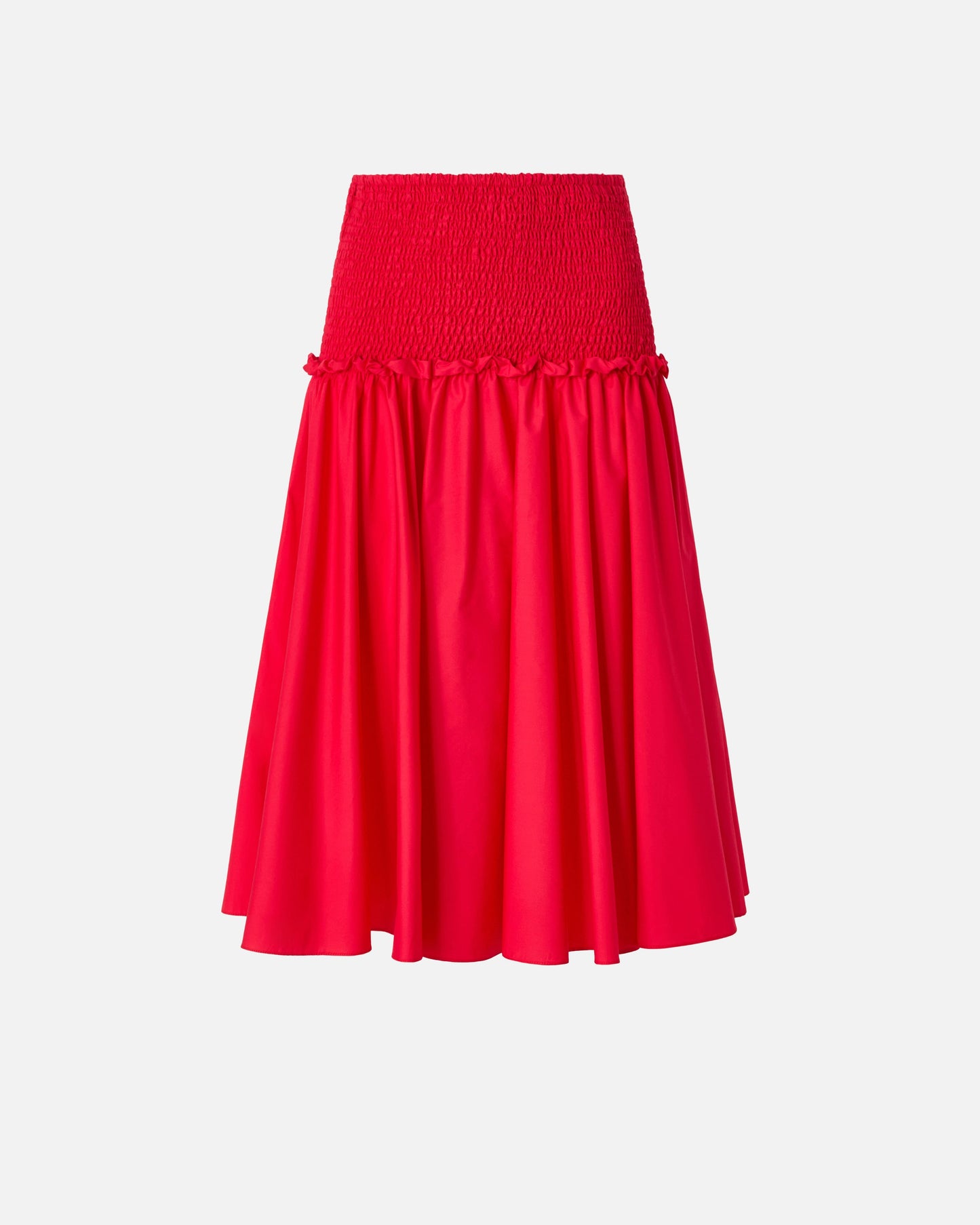 Midi skirt with elasticated band