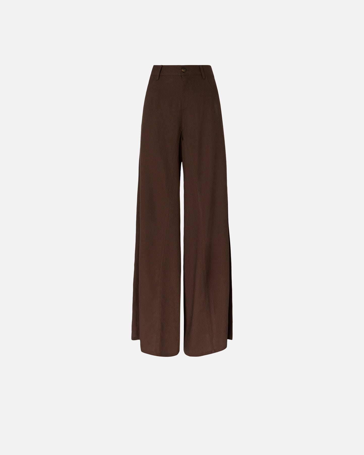 Wide leg linen trousers
