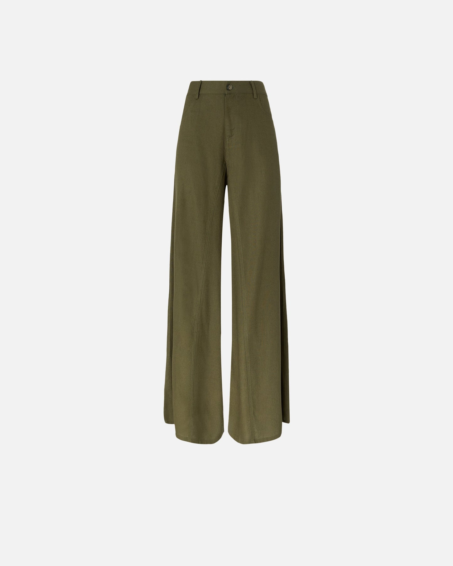 Wide leg linen trousers
