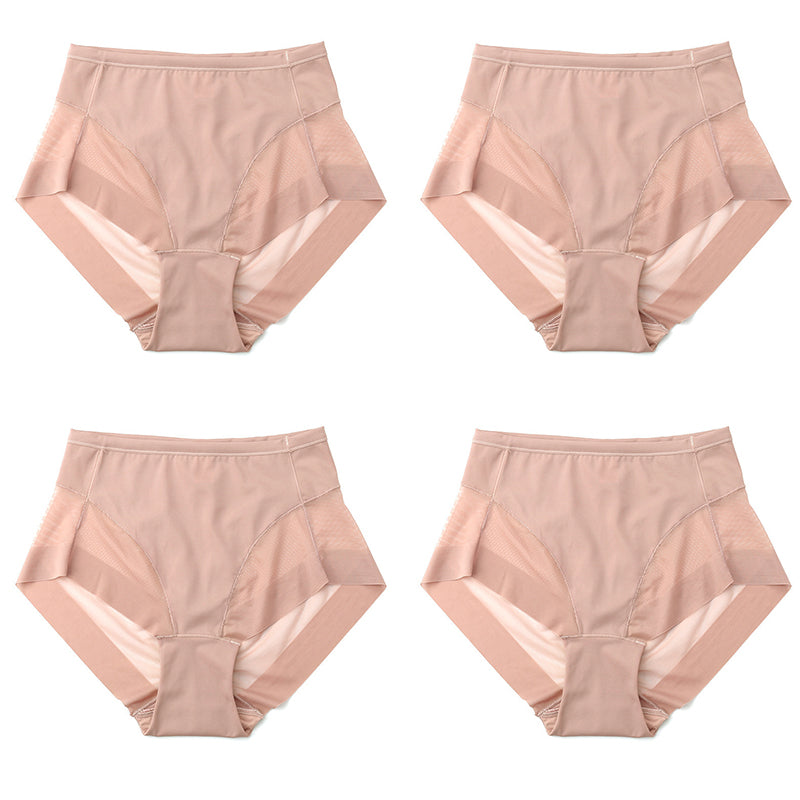 🔥Hot Sale Pay 1 Get 4🔥High Waist Ice Silk Seamless Shaping Briefs