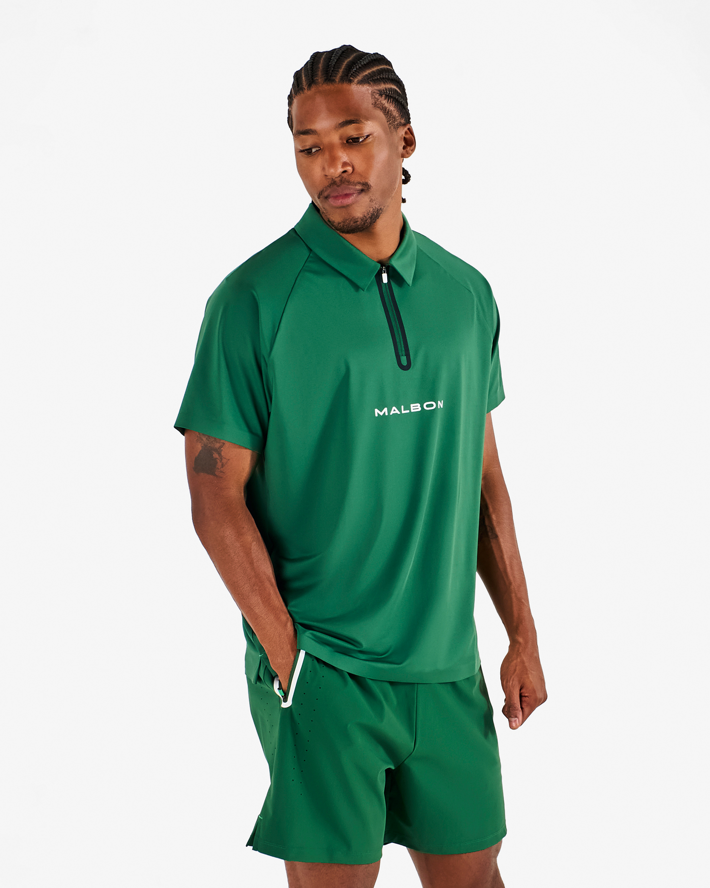 PERFORMANCE ZIP RAGLAN POLO