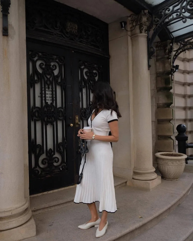 JOLENE Knit Top And Midi Skirt Set