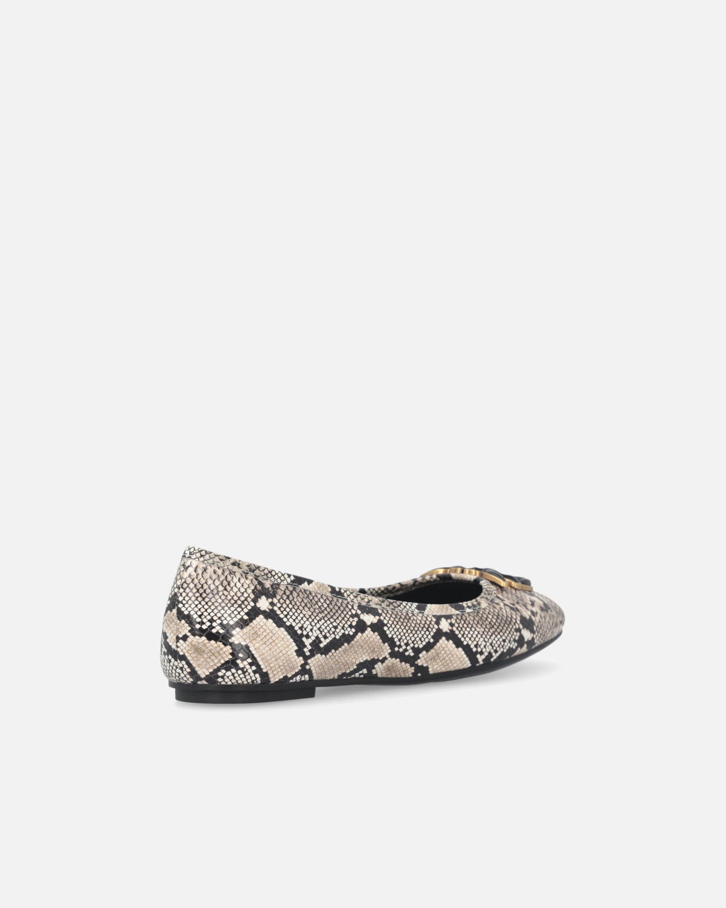 Ballerinas with python print and Love Birds logo
