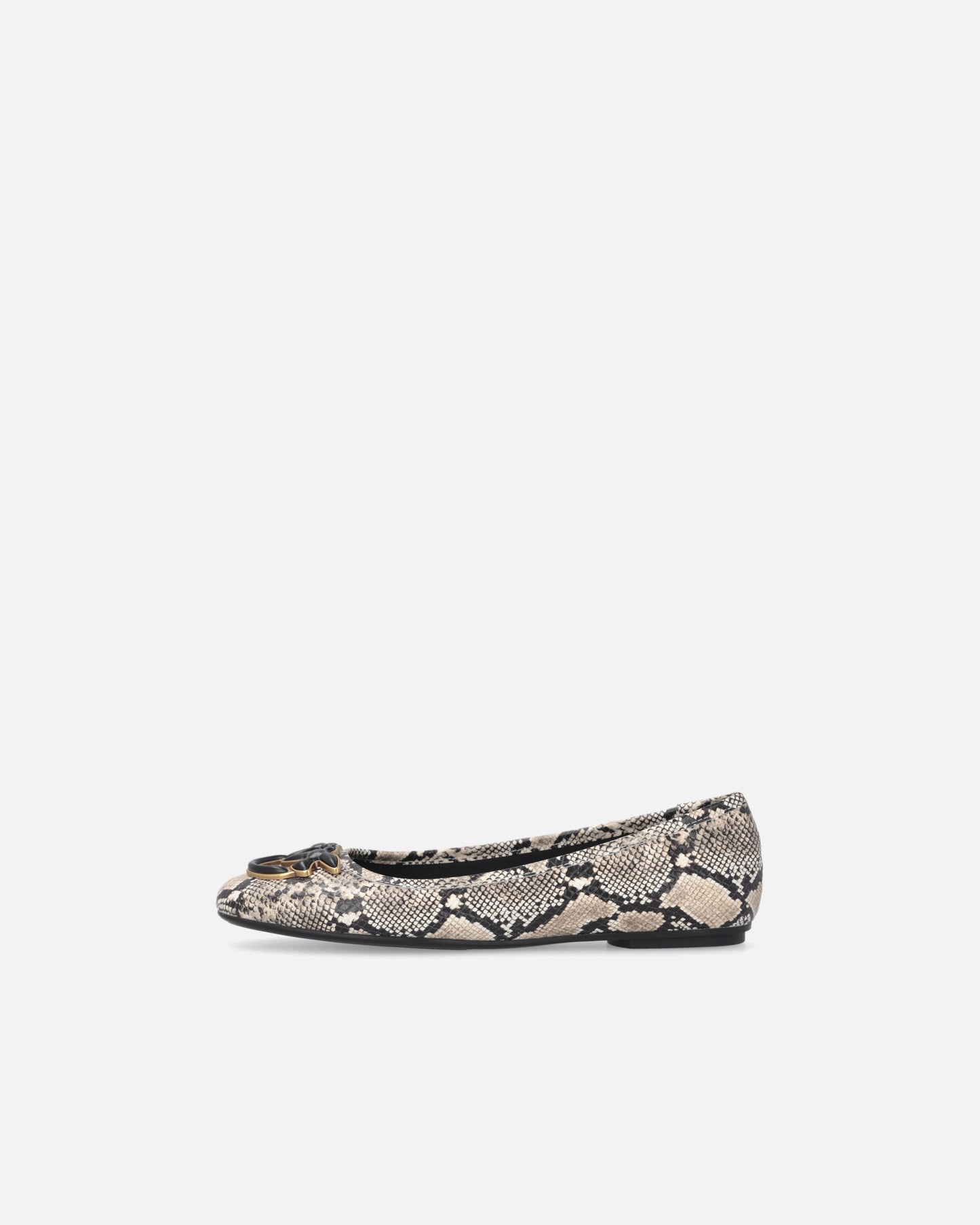 Ballerinas with python print and Love Birds logo