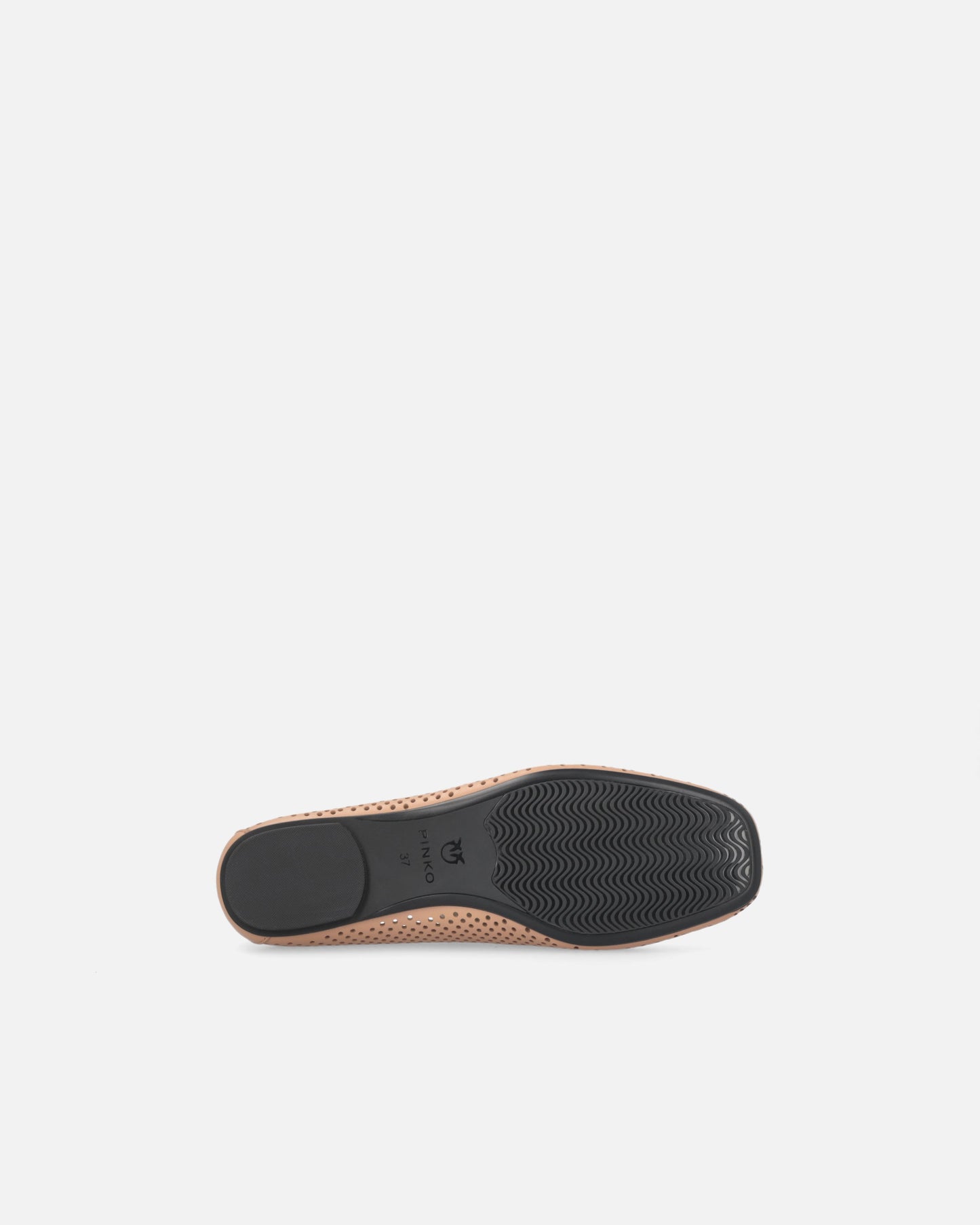 Perforated ballerinas with Love Birds logo