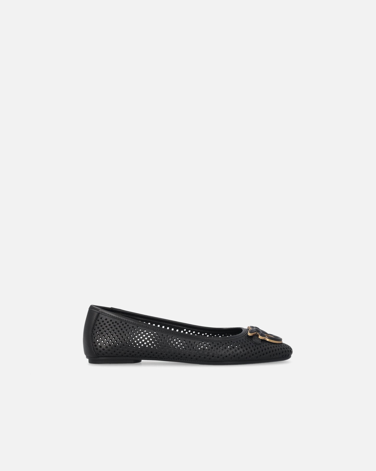 Perforated ballerinas with Love Birds logo