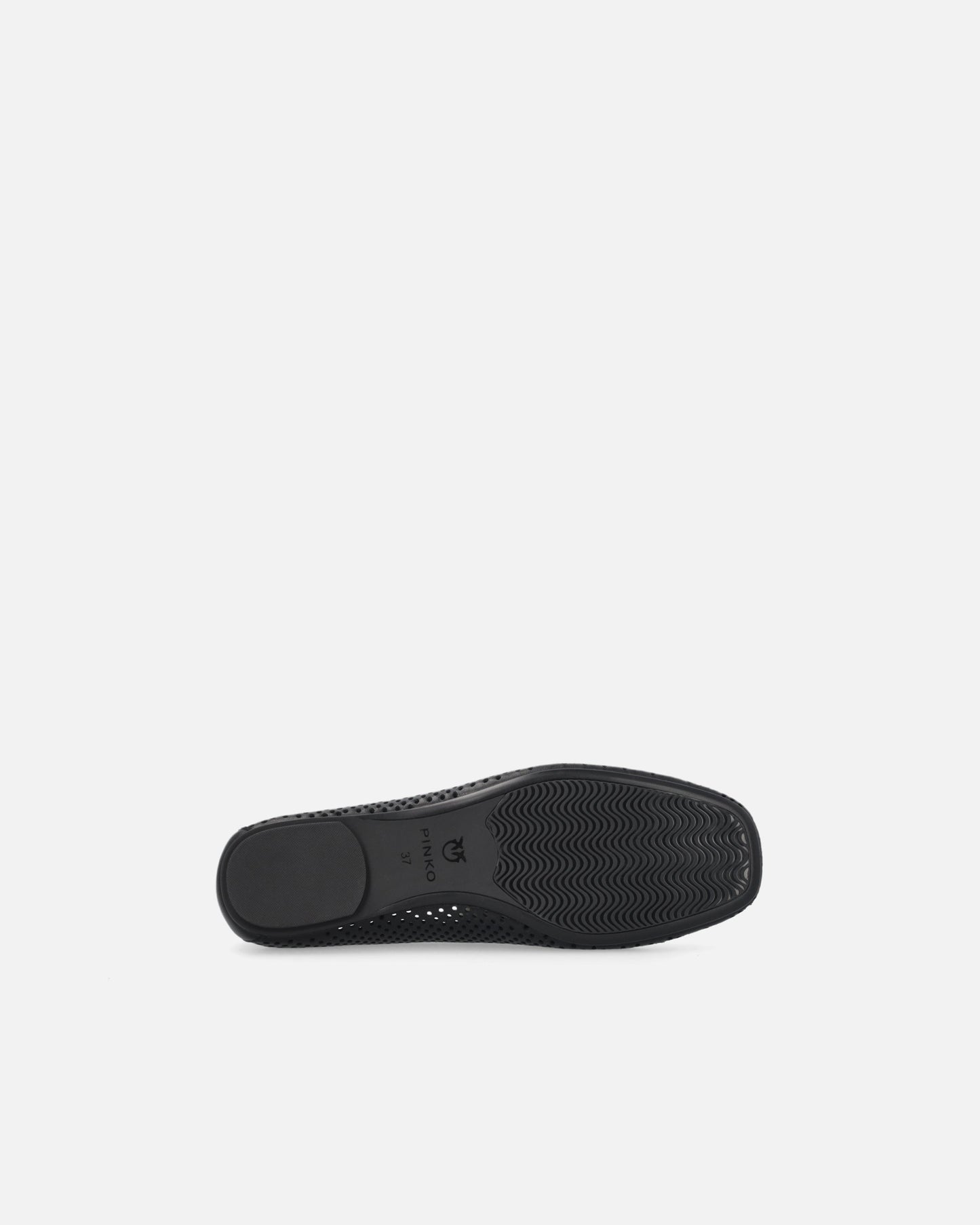 Perforated ballerinas with Love Birds logo