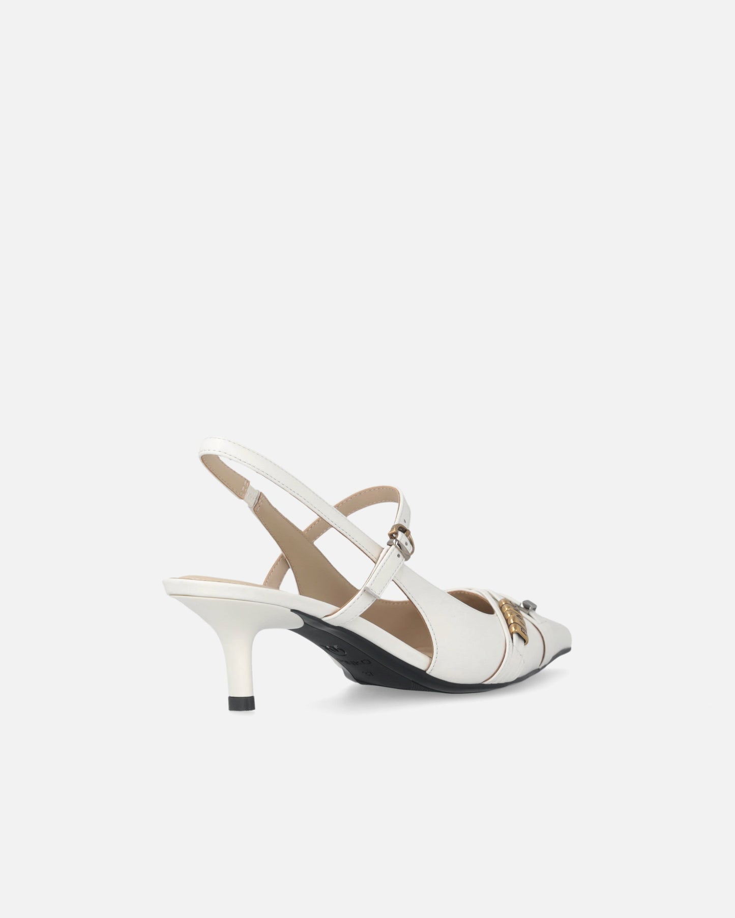 Slingbacks with straps and jewel details