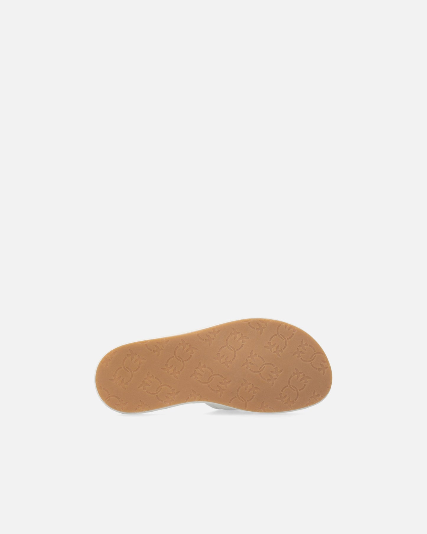 Perforated nappa leather slip-on sandals with Love Birds logo