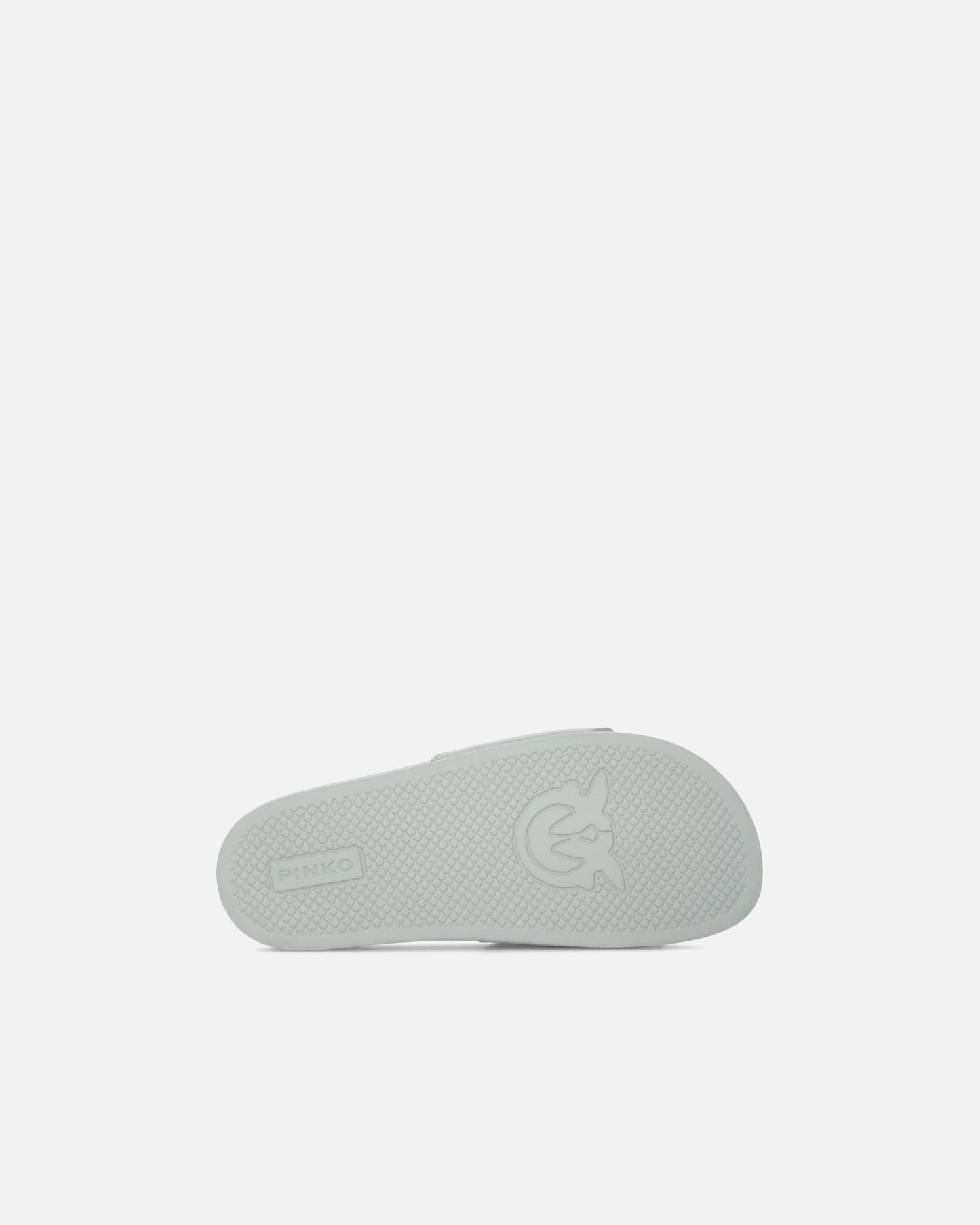 Rubber slip-on sandals with Love Birds maxi logo