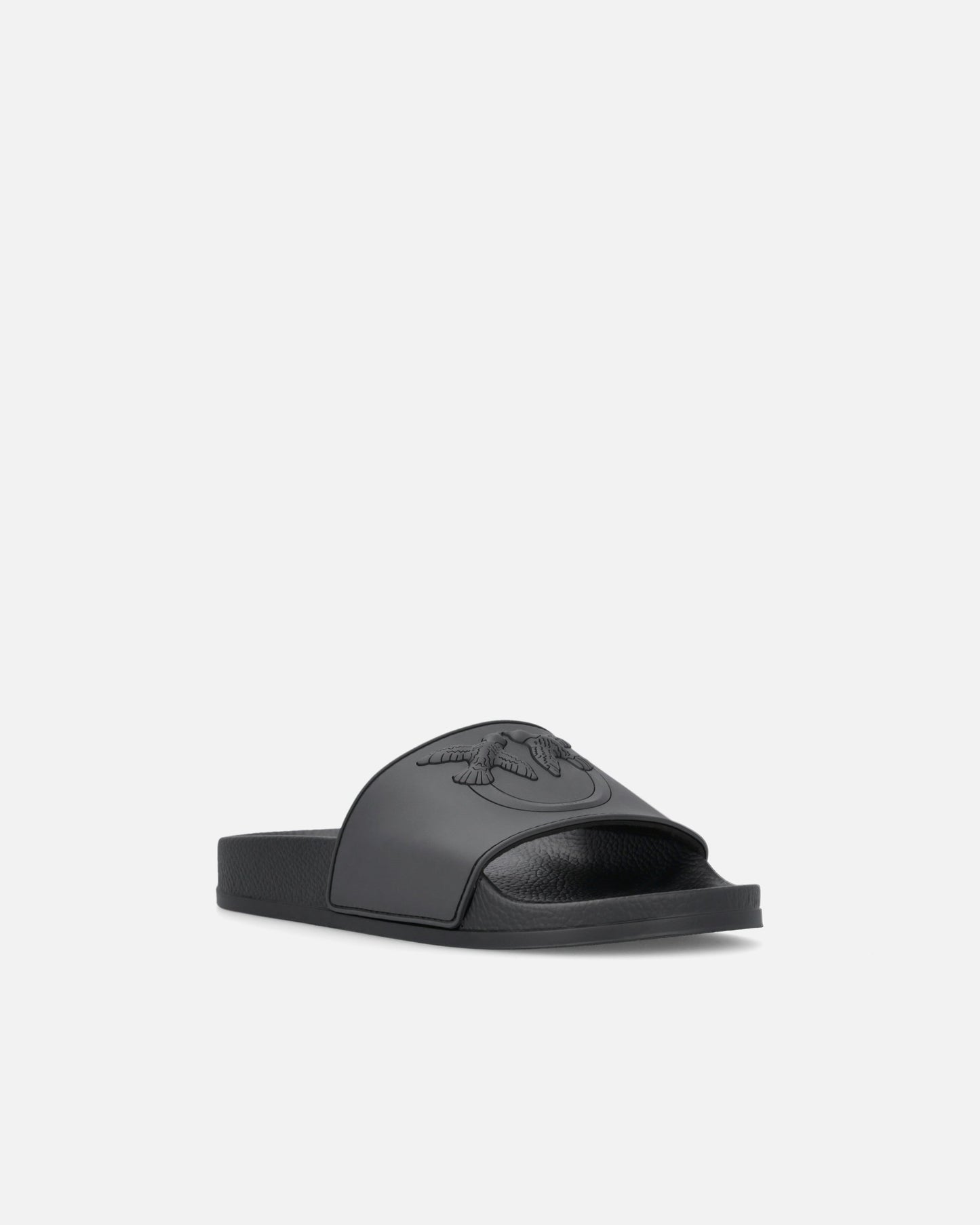 Rubber slip-on sandals with Love Birds maxi logo