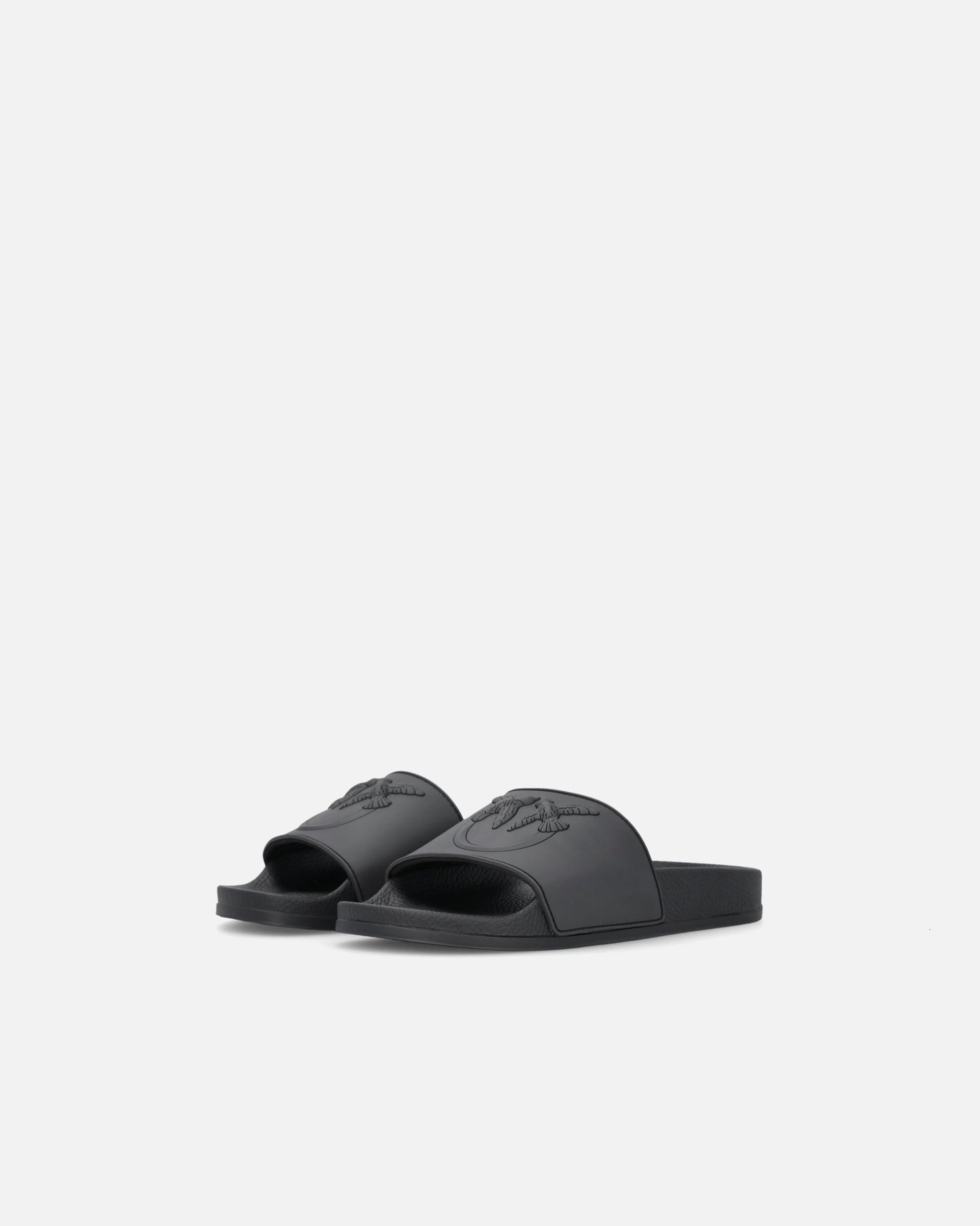 Rubber slip-on sandals with Love Birds maxi logo