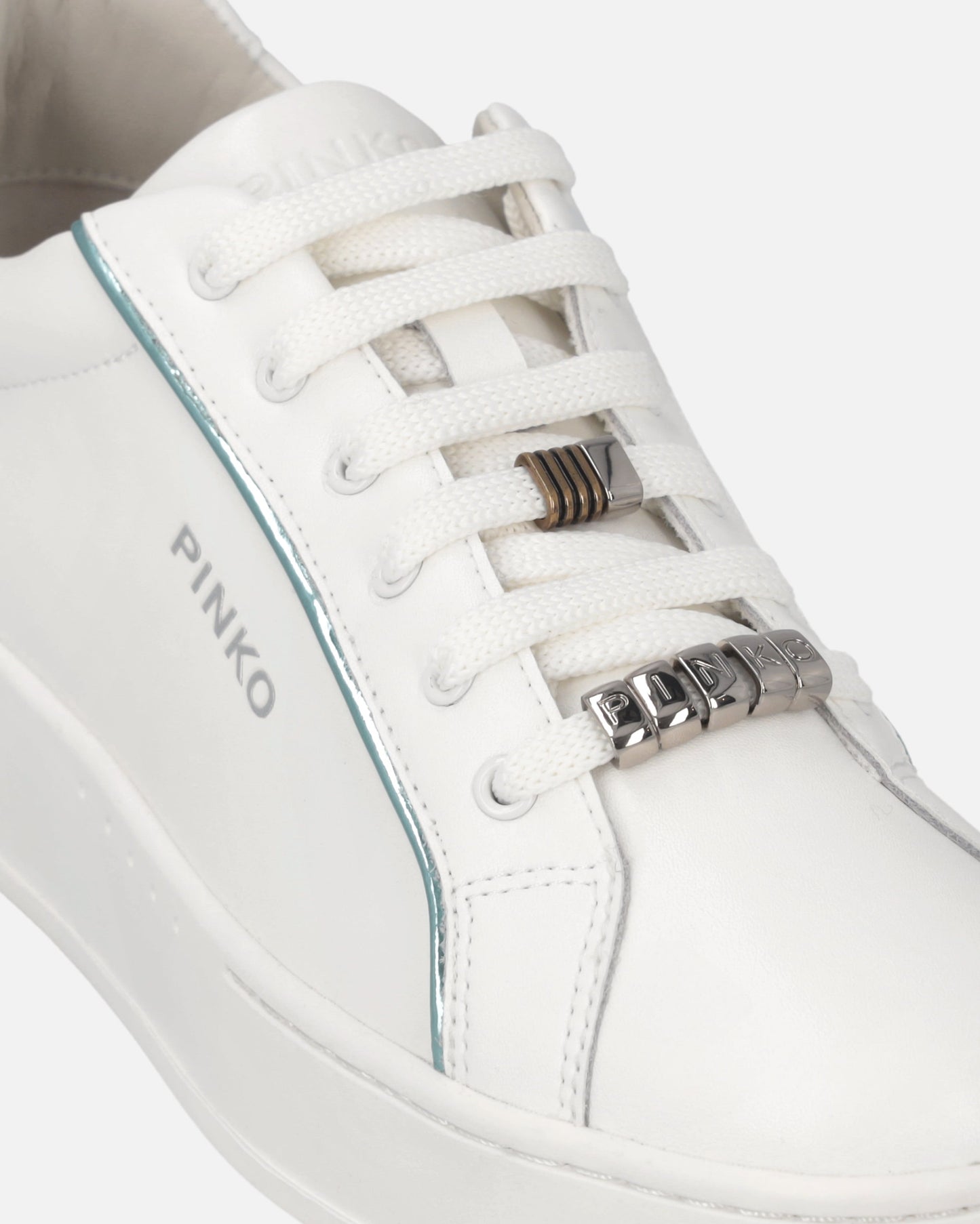 Leather sneakers with logo