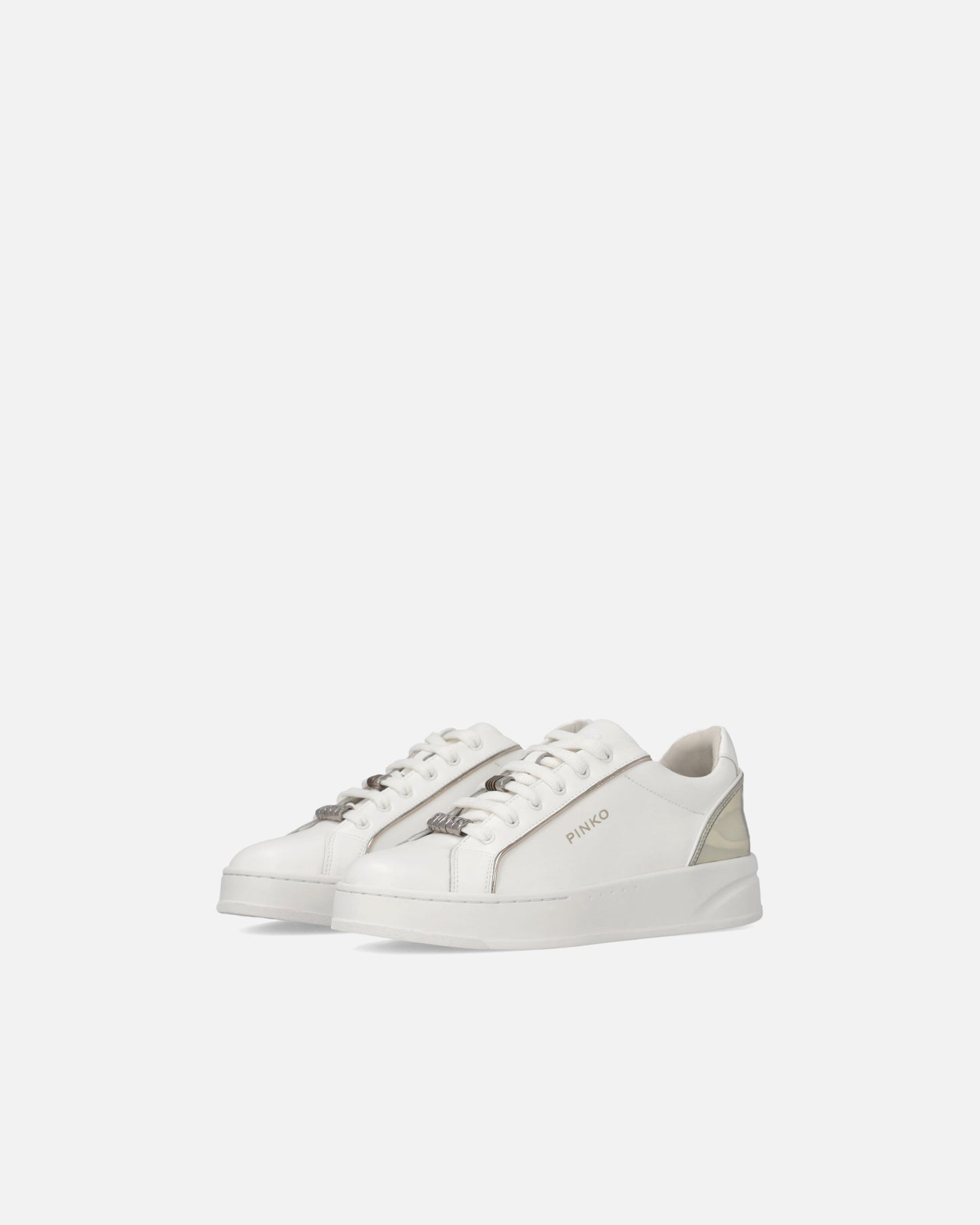 Leather sneakers with logo