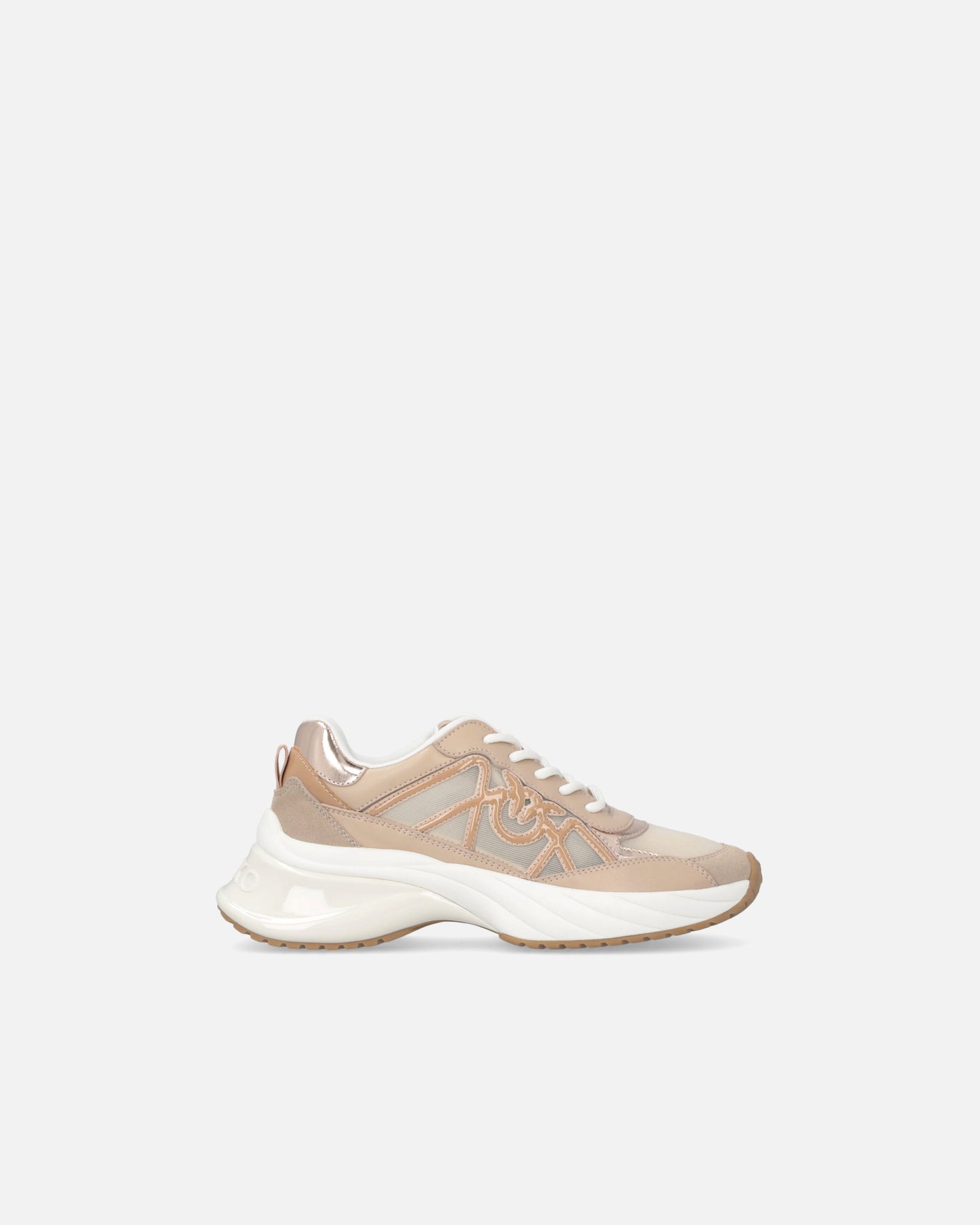 Sneakers with mix of inserts and Love Birds logo