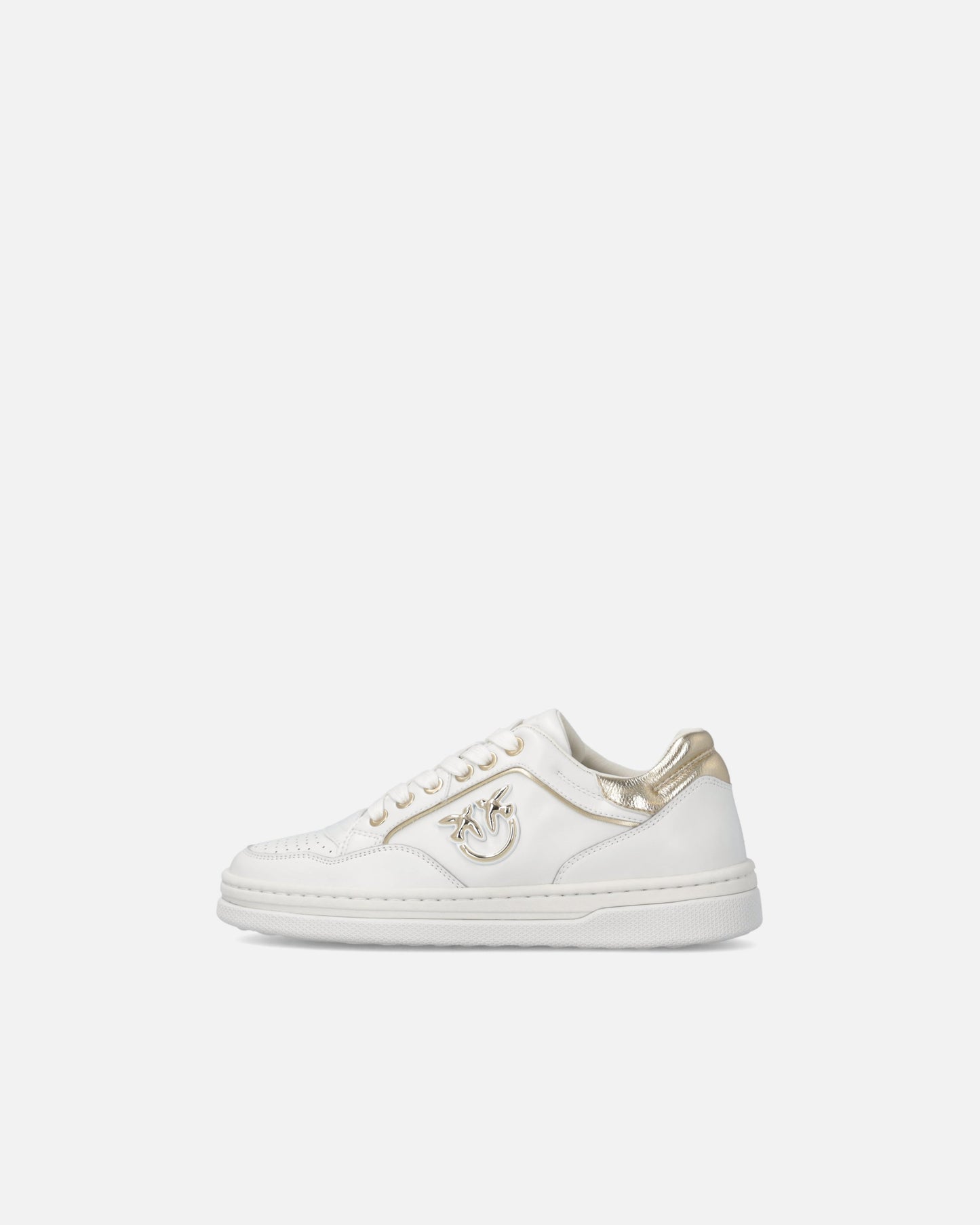 Leather sneakers with Love Birds logo