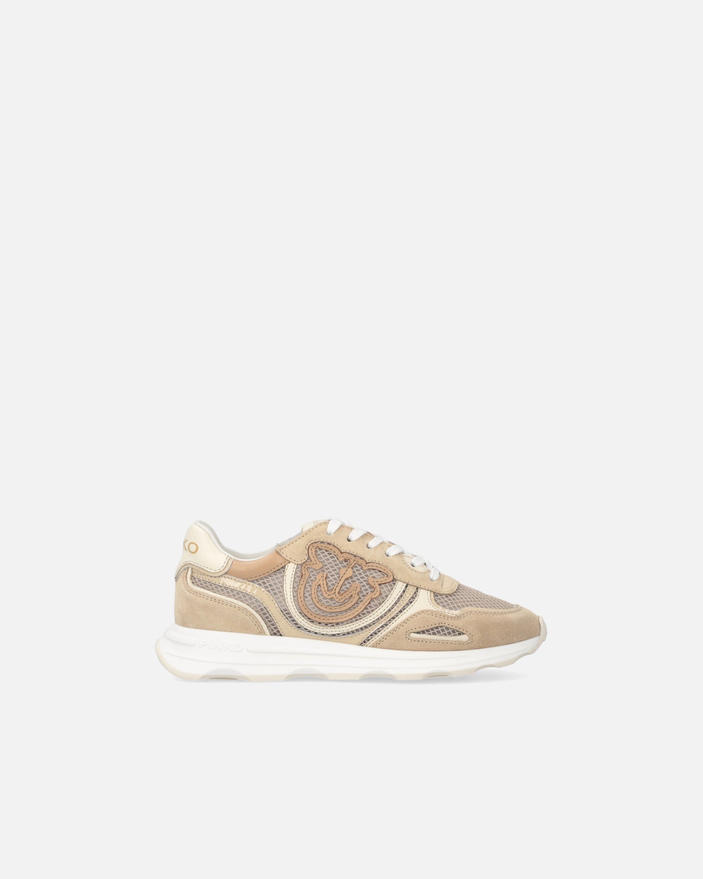 Mesh and suede sneakers with Love Birds logo