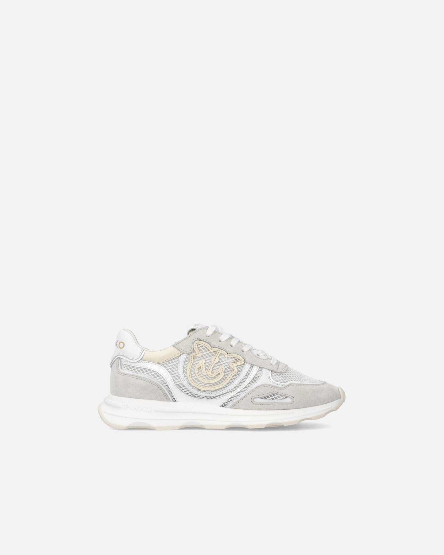 Mesh and suede sneakers with Love Birds logo
