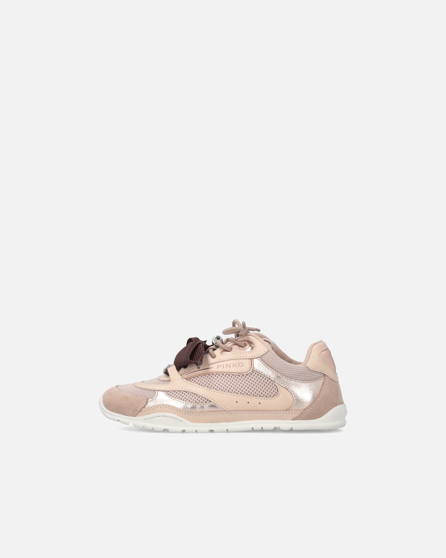 Sneakers with double laces and jewel details