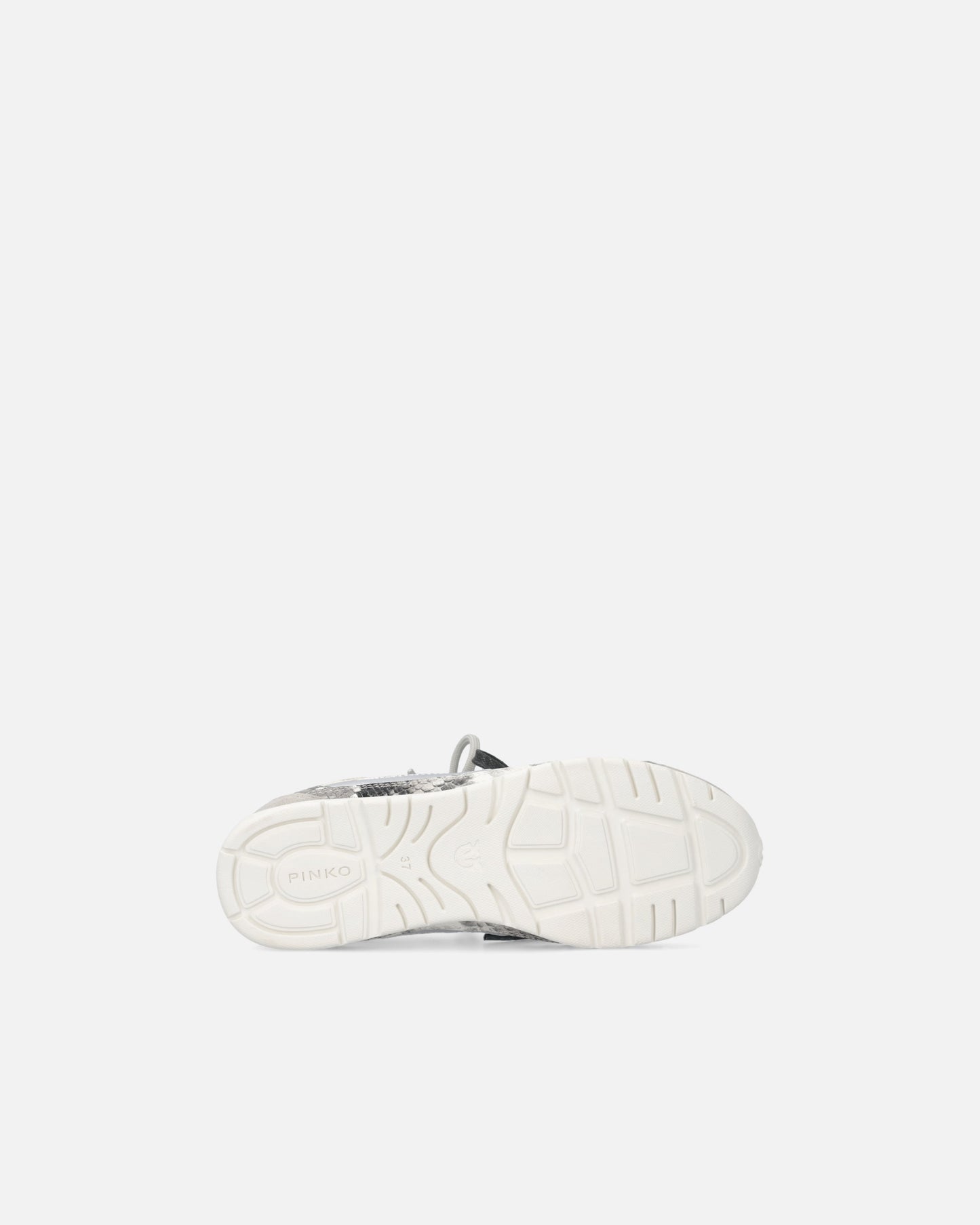 Python-print sneakers with double laces