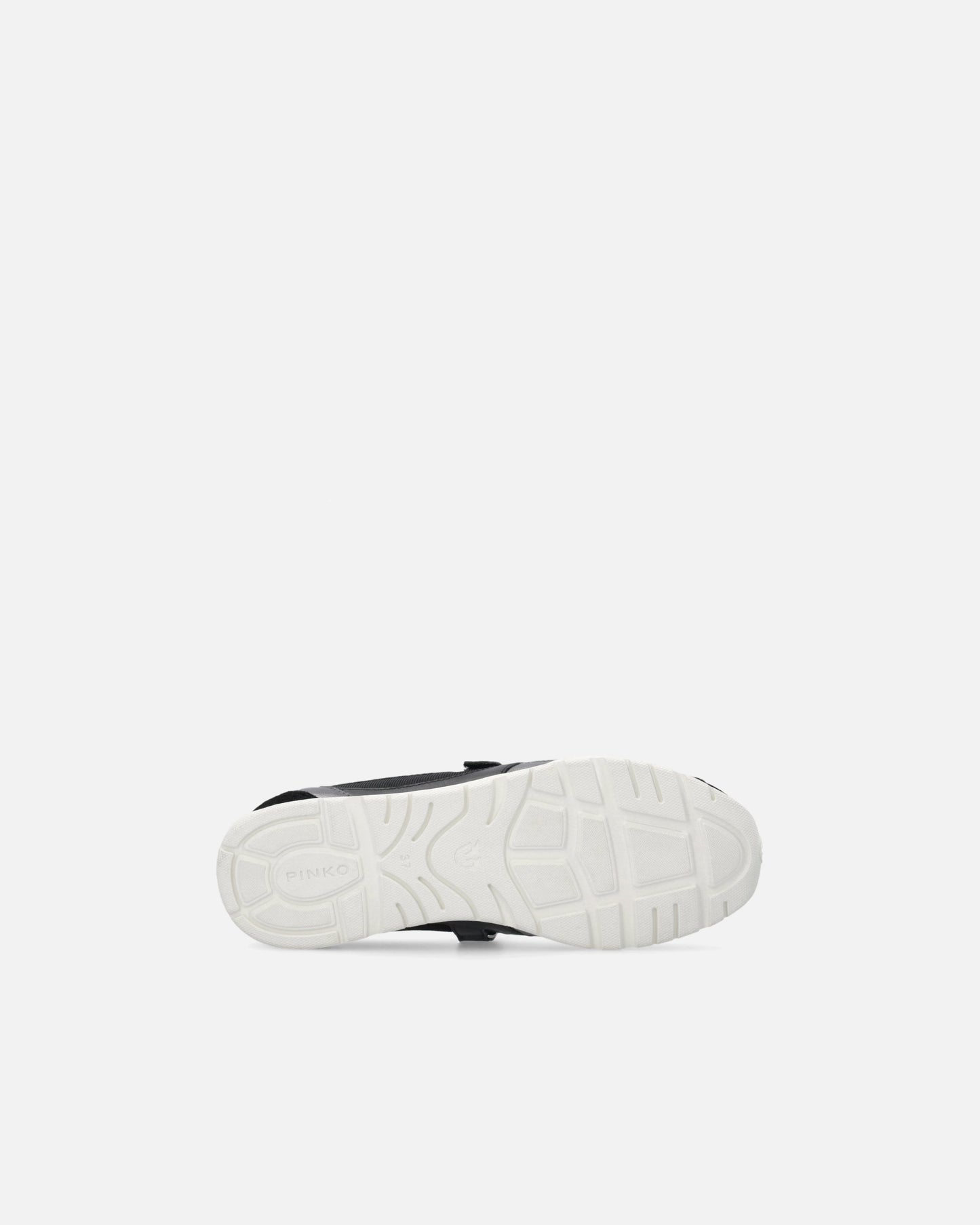 Sporty ballet flats with inserts and logo lettering